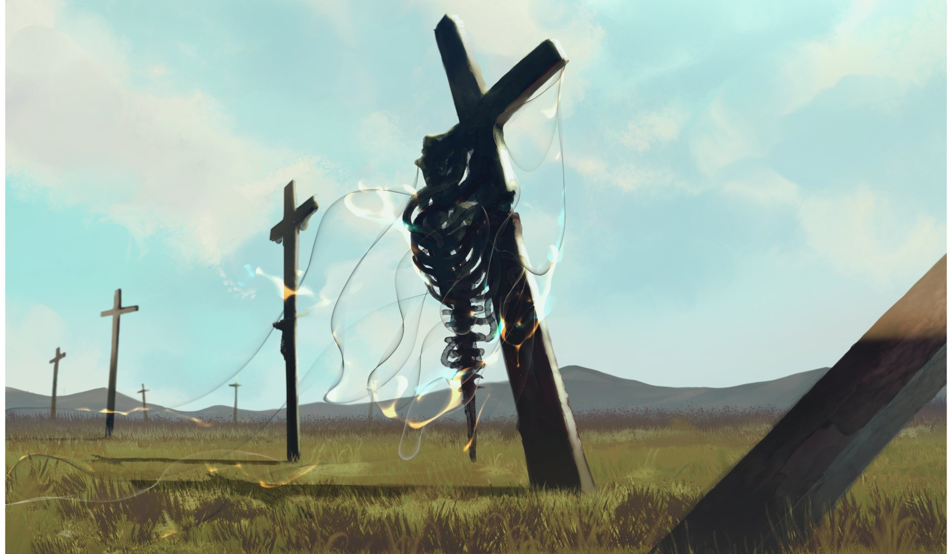 Download Cross Anime Original Bones HD Wallpaper