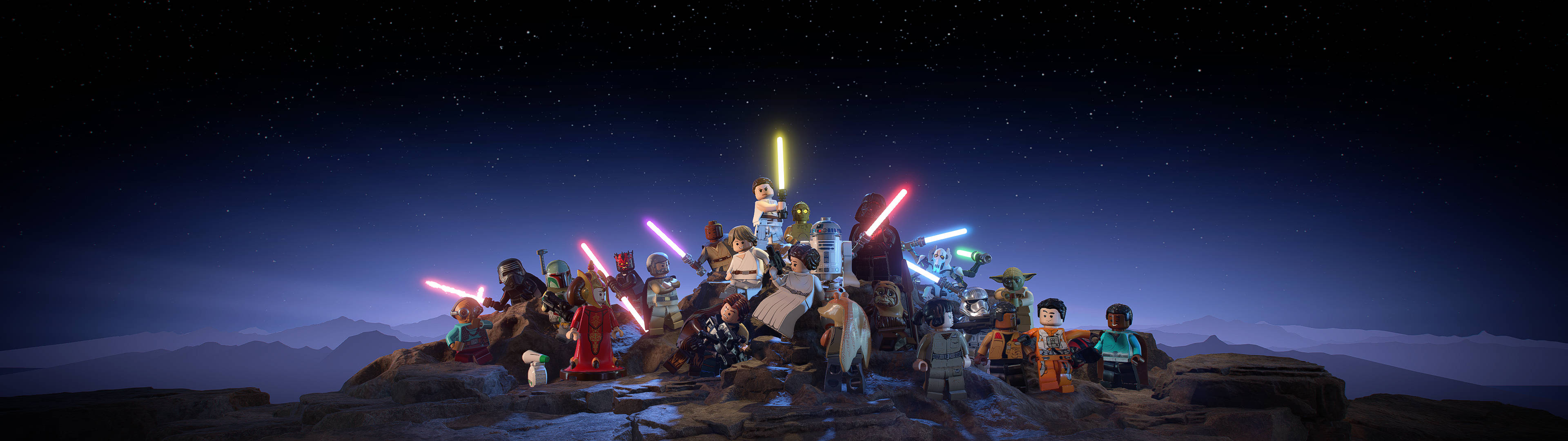 Download Lego Star Wars Dual Screen Wallpaper