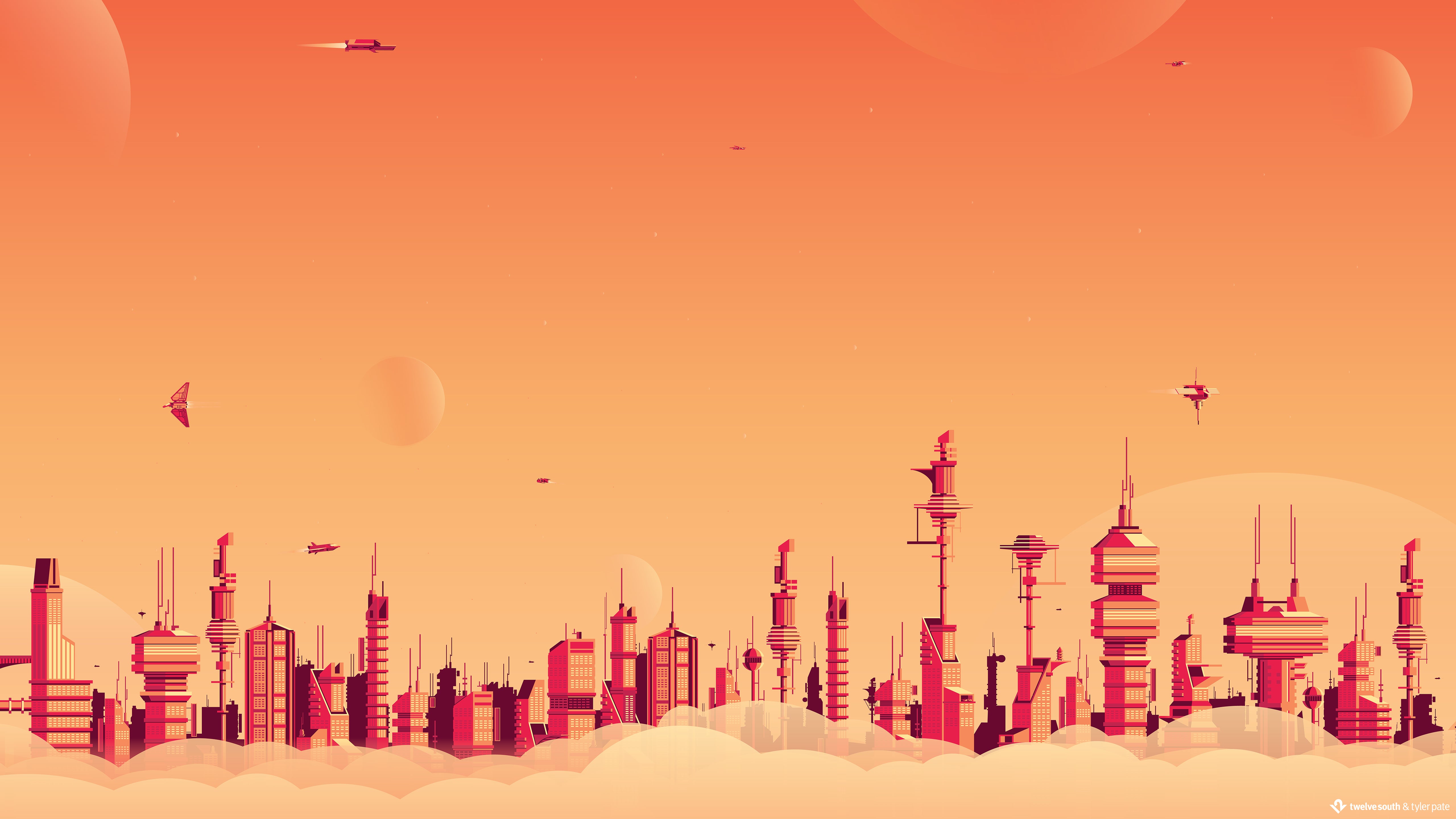 Star Wars inspired dual screen wallpaper