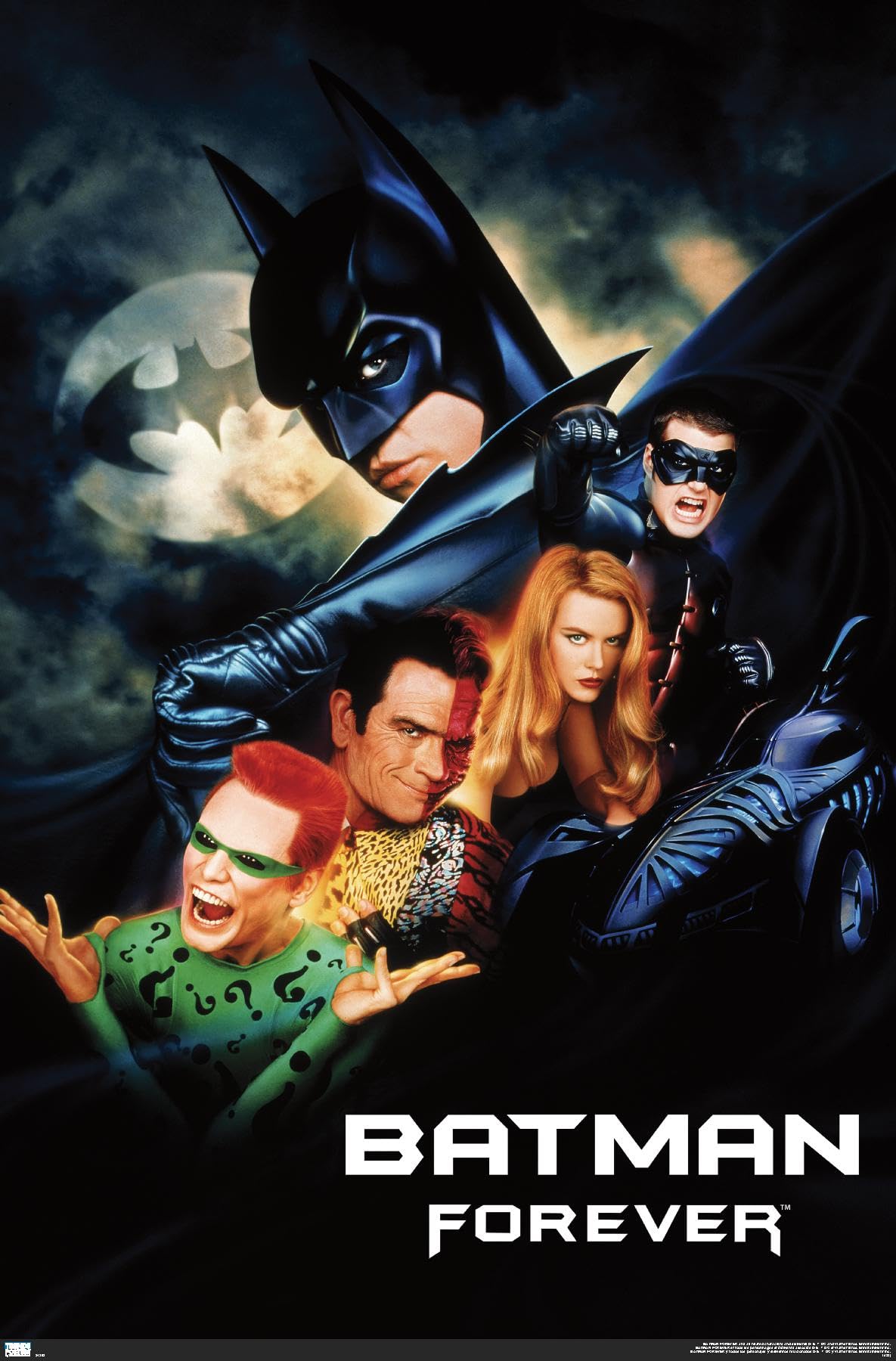 Trends International DC Comics Movie Batman Forever Sheet Wall Poster, 34L x 22.4W, Premium Unframed Version: Posters & Prints