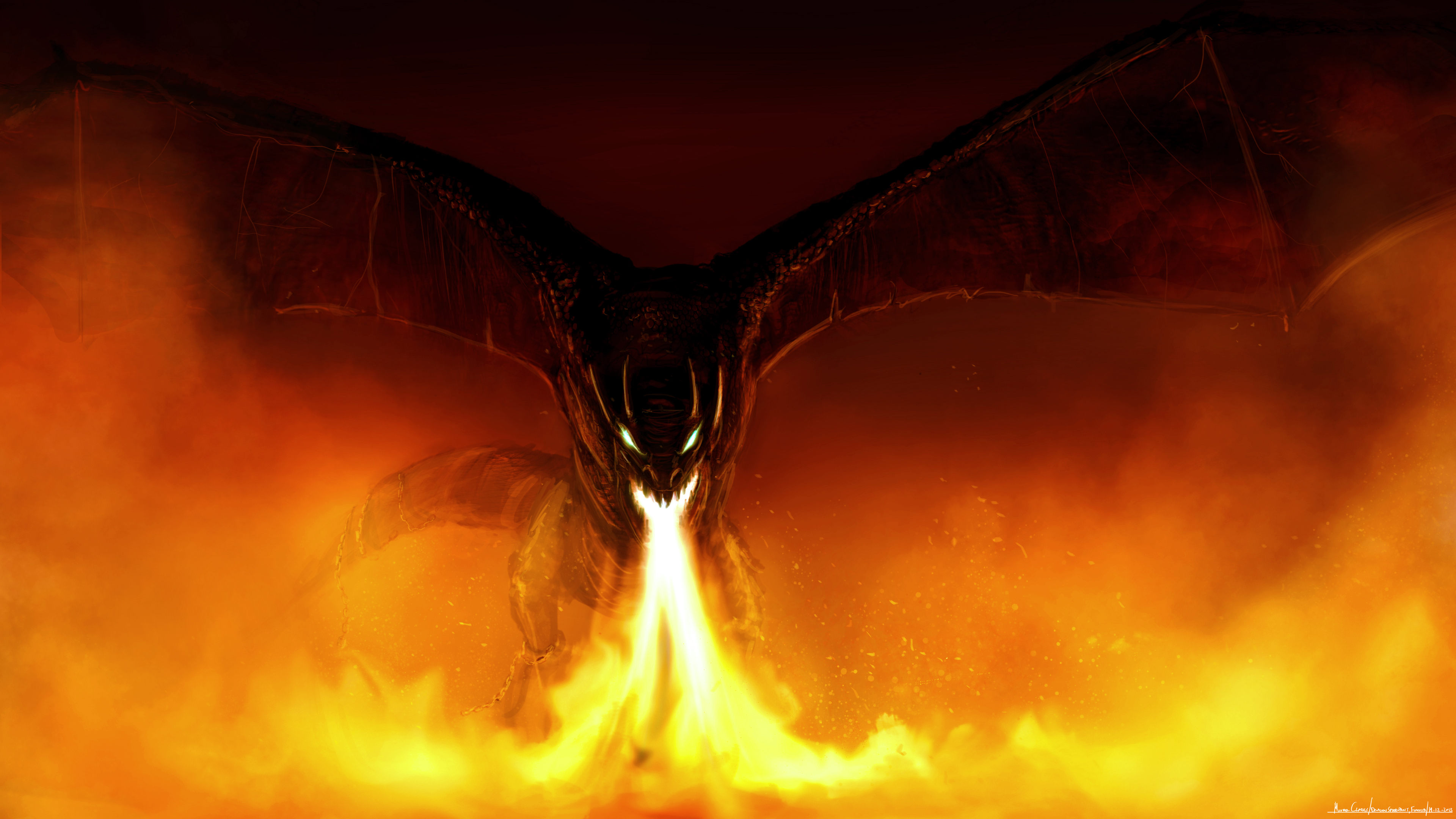 Dragon Illustration 4k Wallpaper, HD Artist Wallpaper, 4k Wallpaper, Image, Background, Photos and Picture