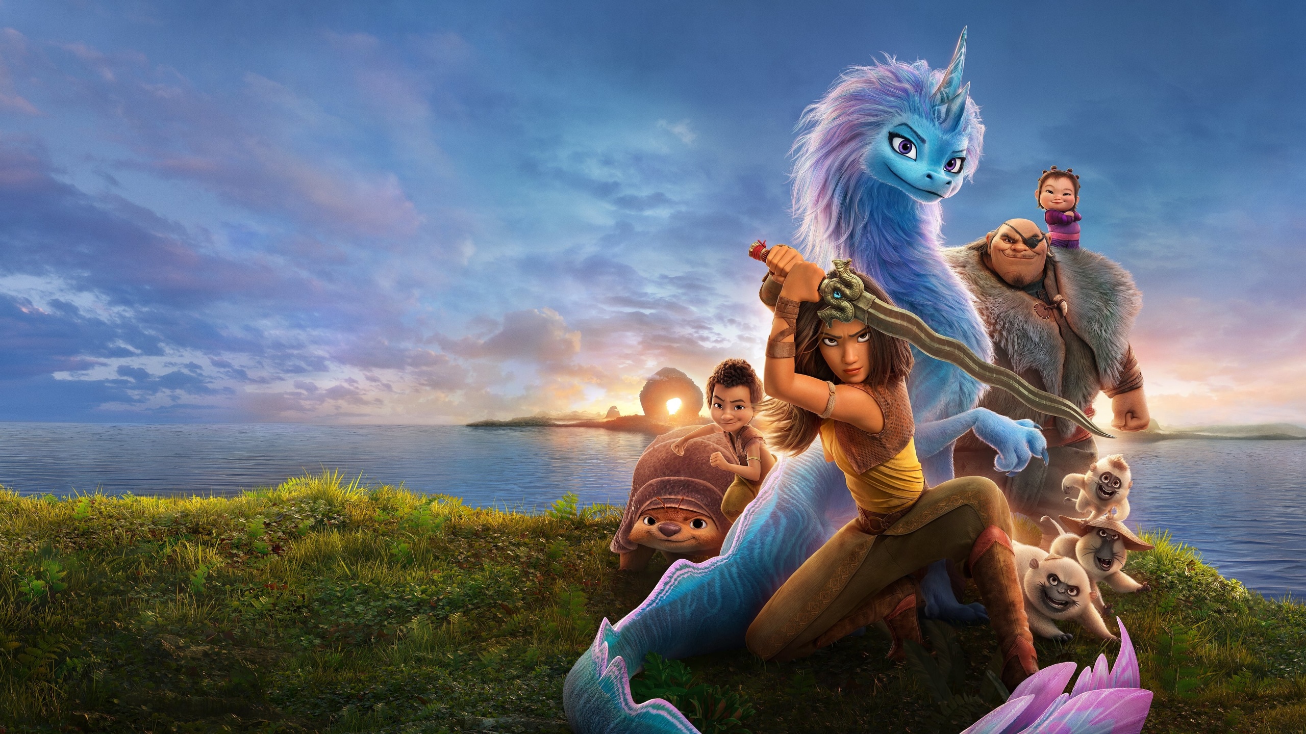 Raya and the Last Dragon Wallpaper 4K, Movie poster, Animation