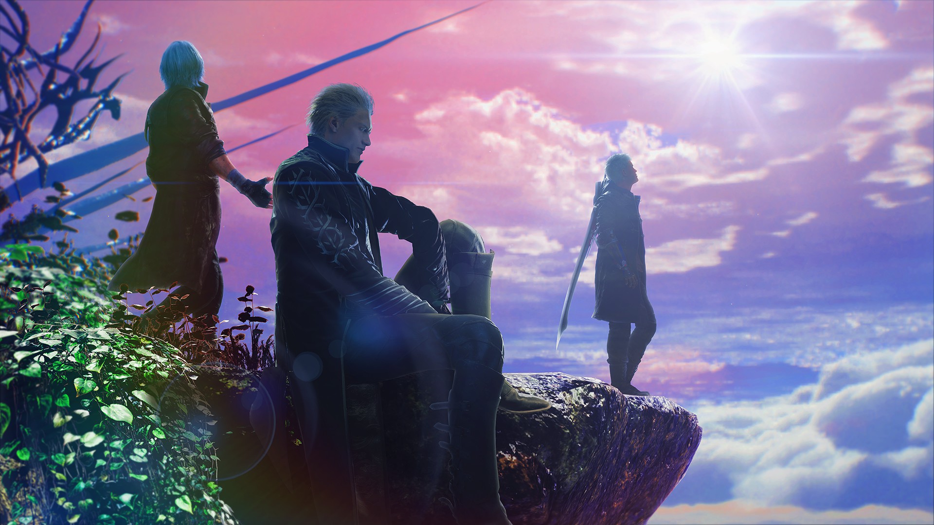 Haven't seen this posted, but getting the secret ending with Vergil nets you this sick wallpaper. Someone should try to grab this in 4k
