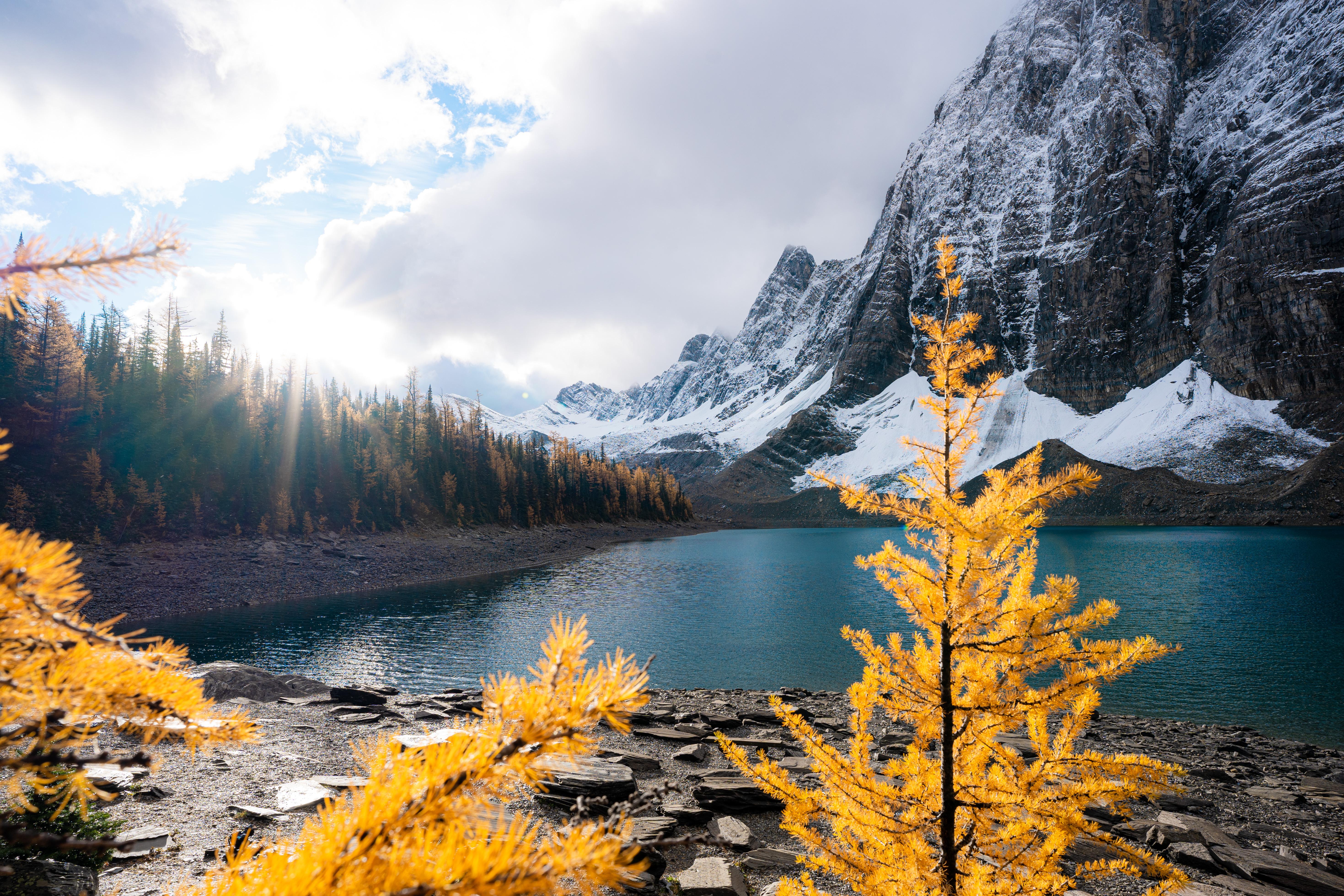 Floe Lake, Kootenay National Park in the fall