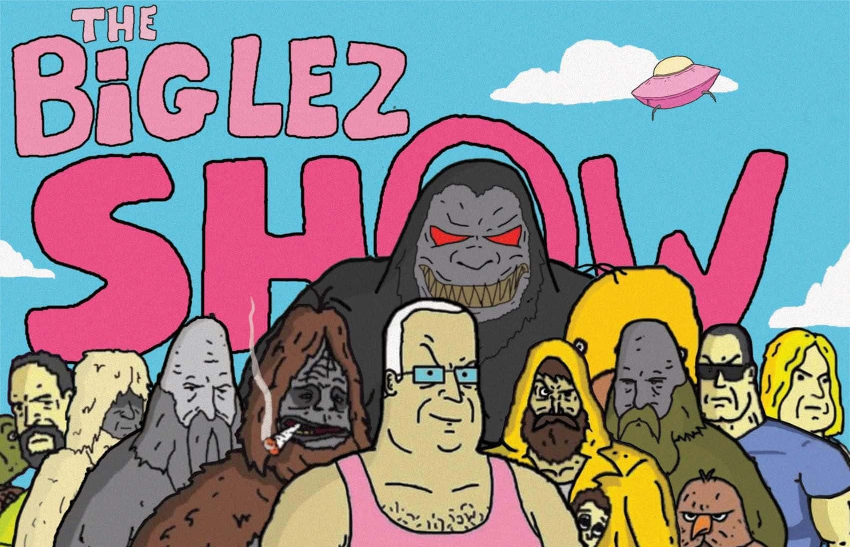 Download The Big Lez Show Cast Illustration Wallpaper