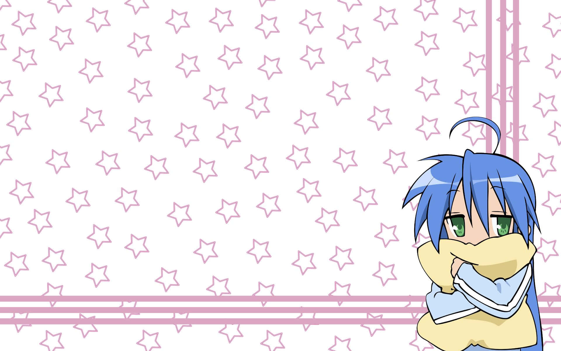 Download Cute Anime Character Star Background Wallpaper