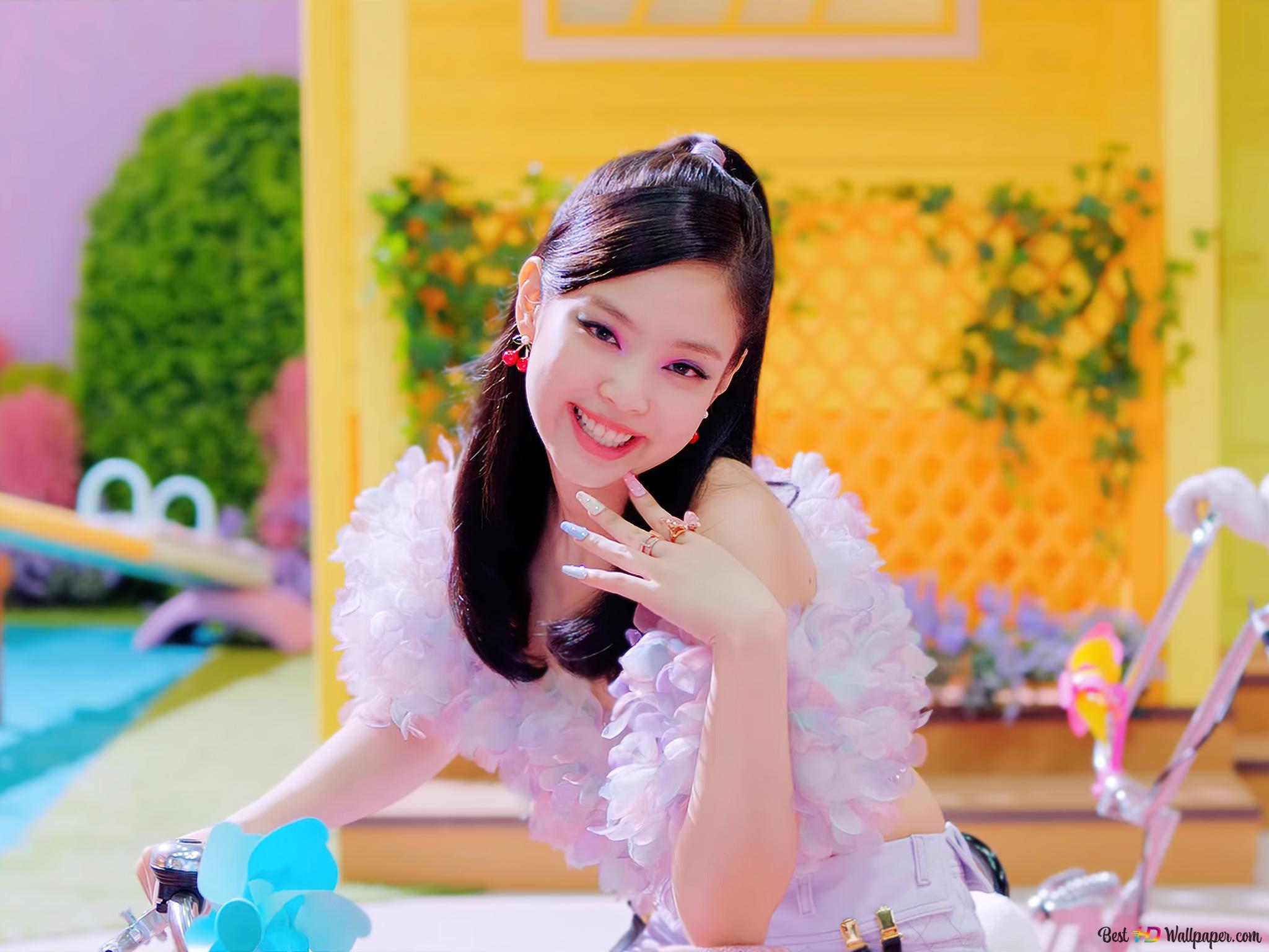 BlackPink's Cute Jennie Kim In 'Ice Cream' M V 4K Wallpaper Download