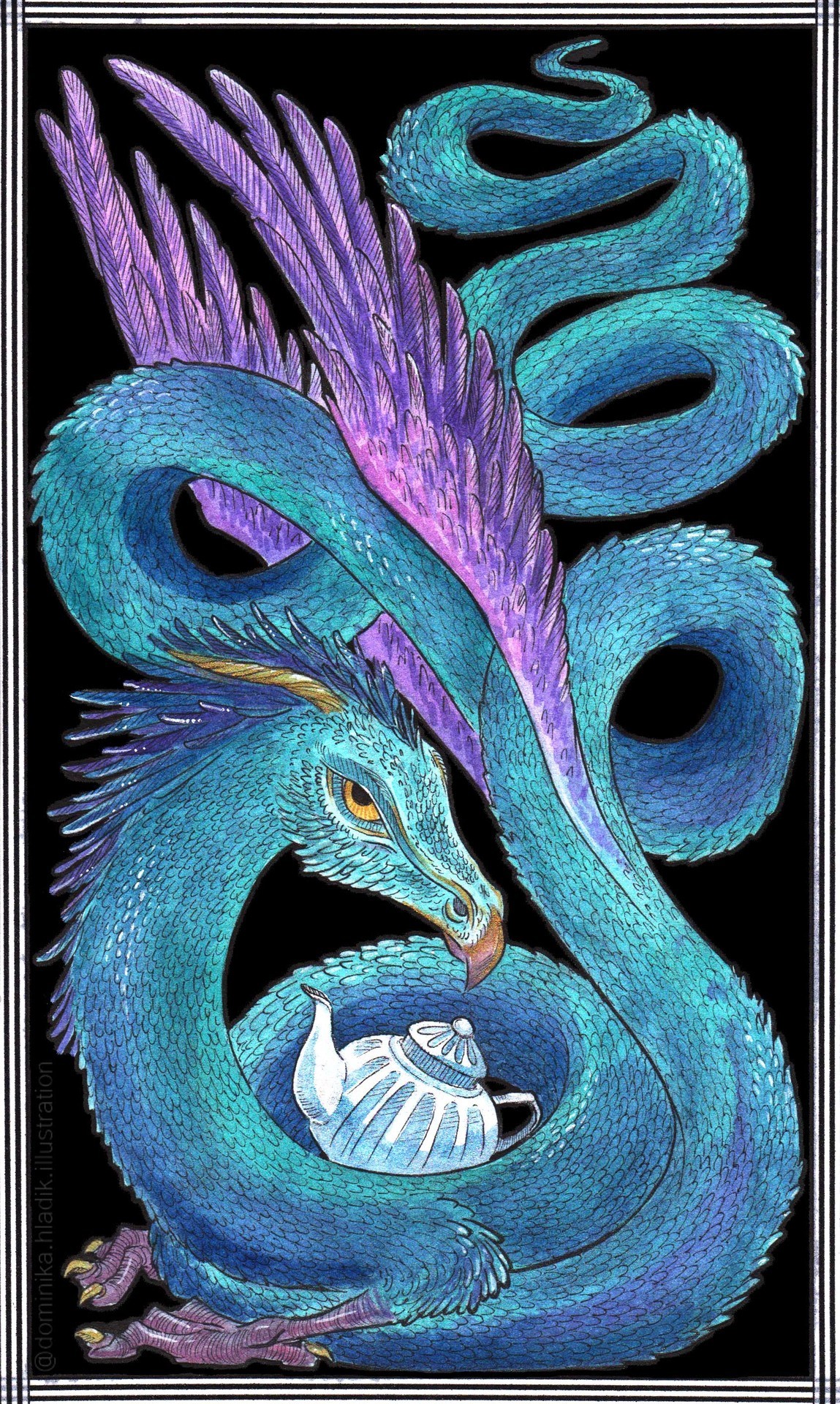 The Occamy Is Found In The Far East And India. A Plumed, Two Legged Winged Creature With A Serpentine Body, The Occamy May