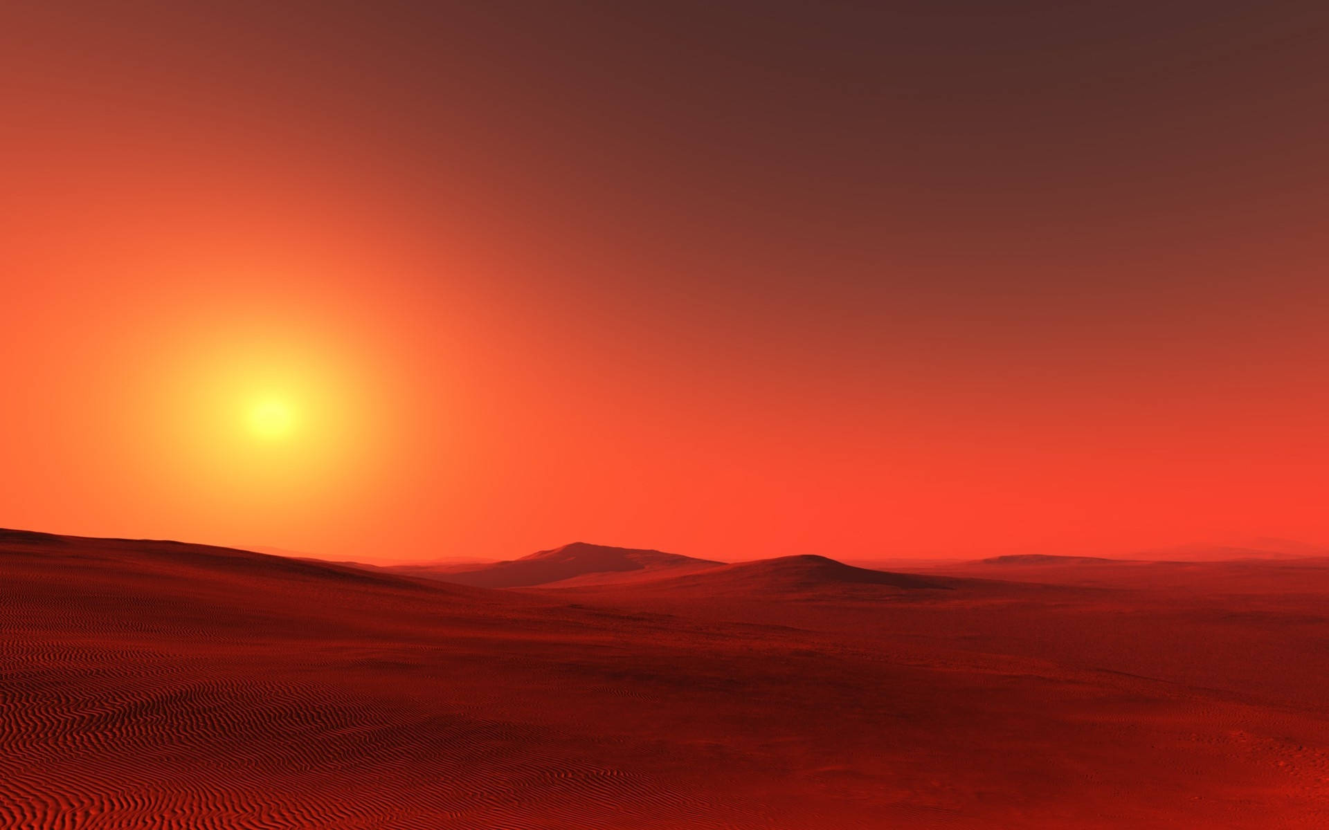 Download Red Desert Sun Wallpaper