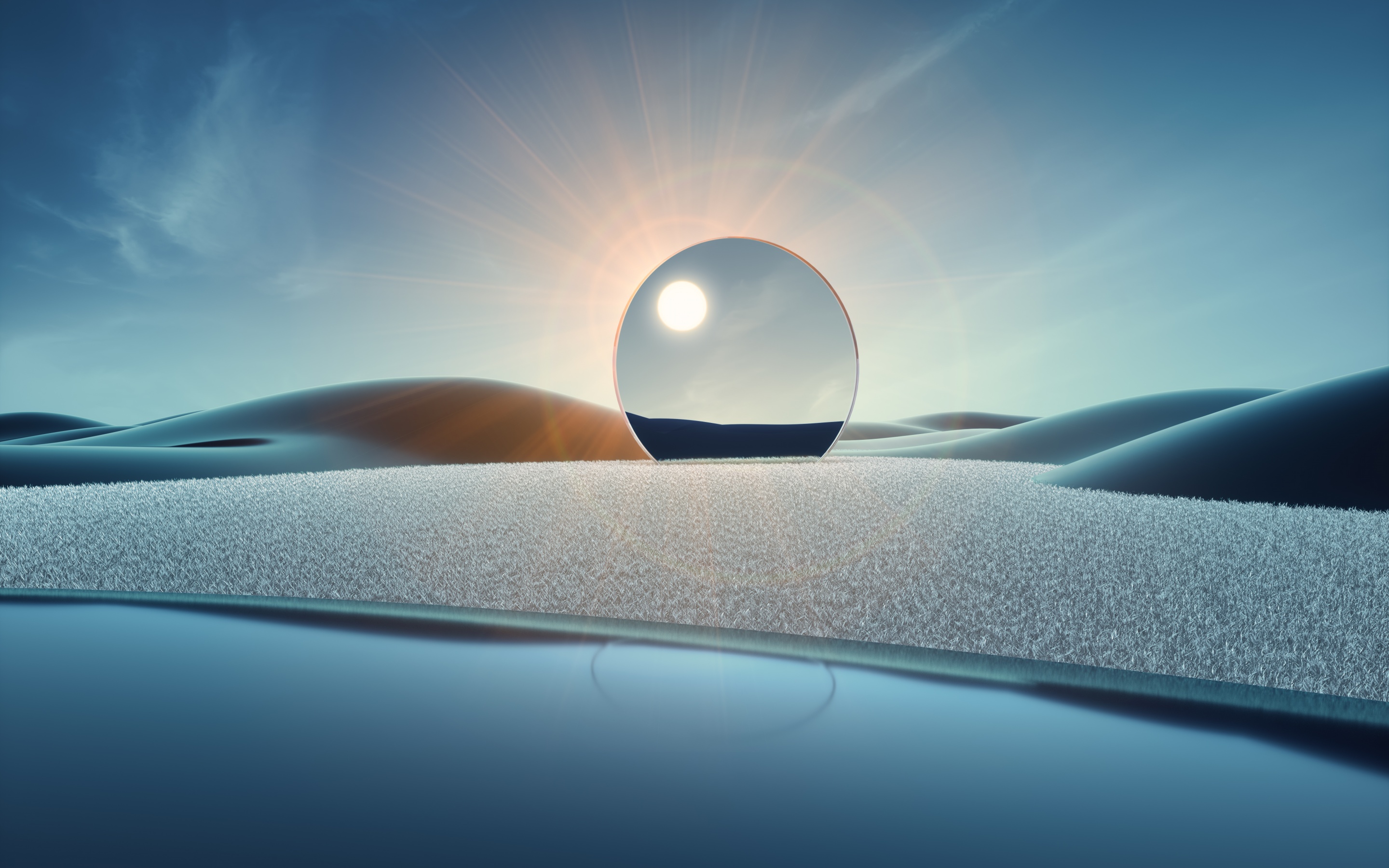 Dreamlike Wallpaper 4K, Desert, Surreal, Sunglasses
