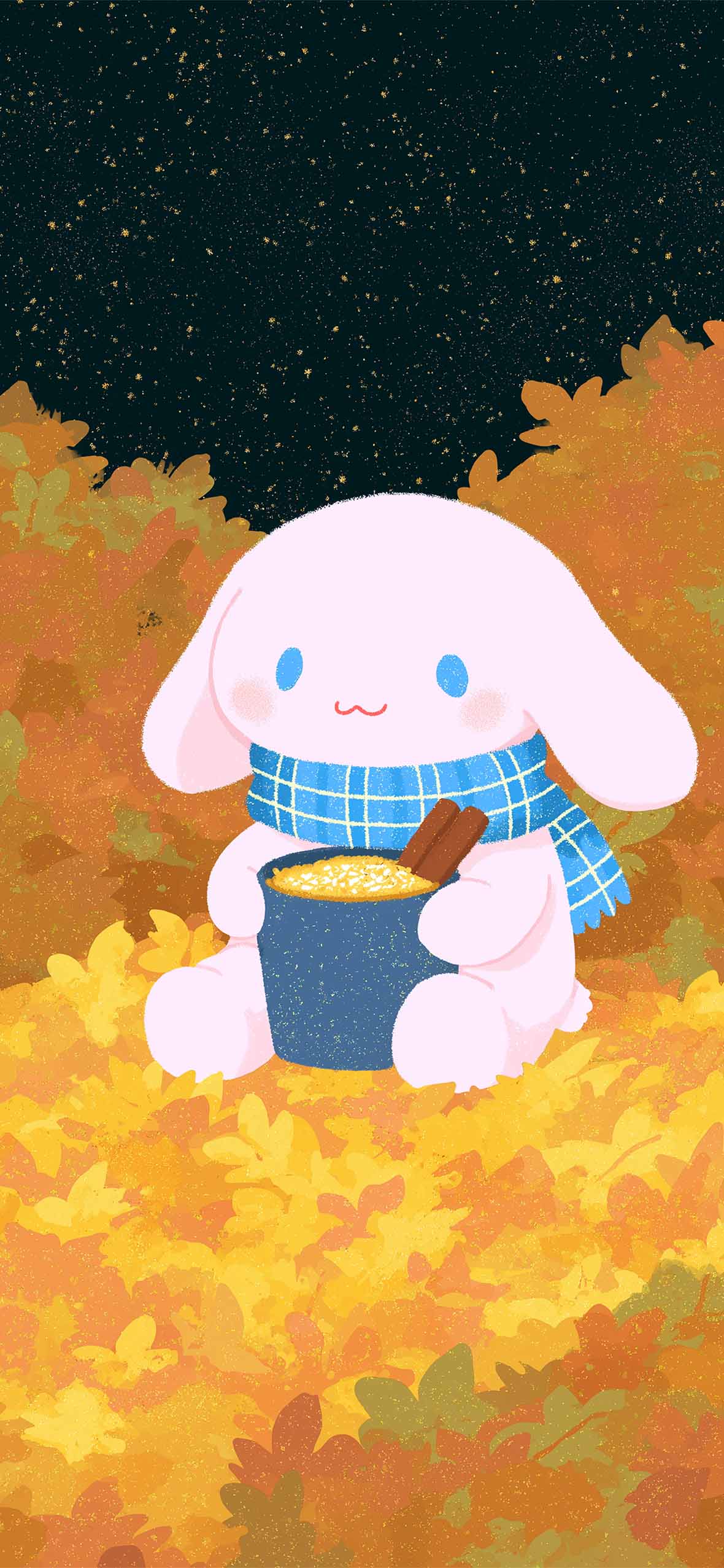 Cinnamoroll Cozy Scarf Cute Fall Wallpaper Wallpaper HD