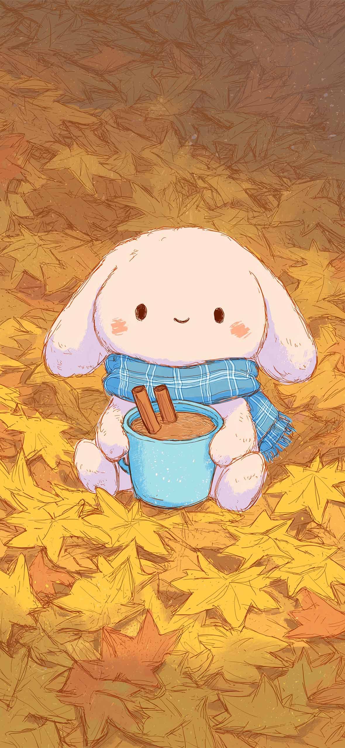 Cinnamoroll Cozy Autumn Drink November Wallpaper