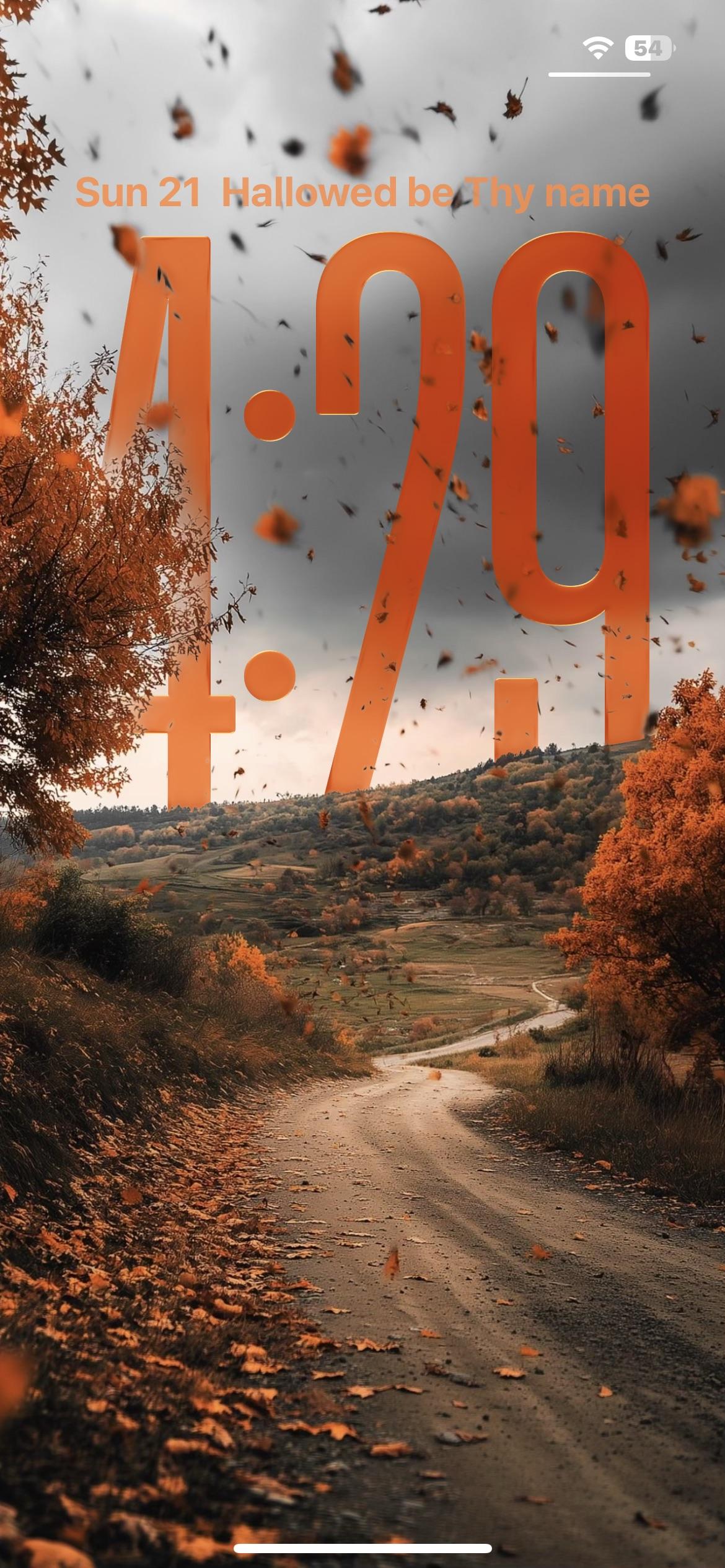iOS 26 Autumn wallpaper