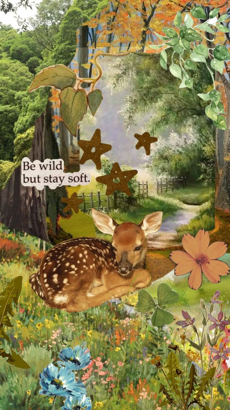 nature #deer #forest #flowers #natureaesthetic