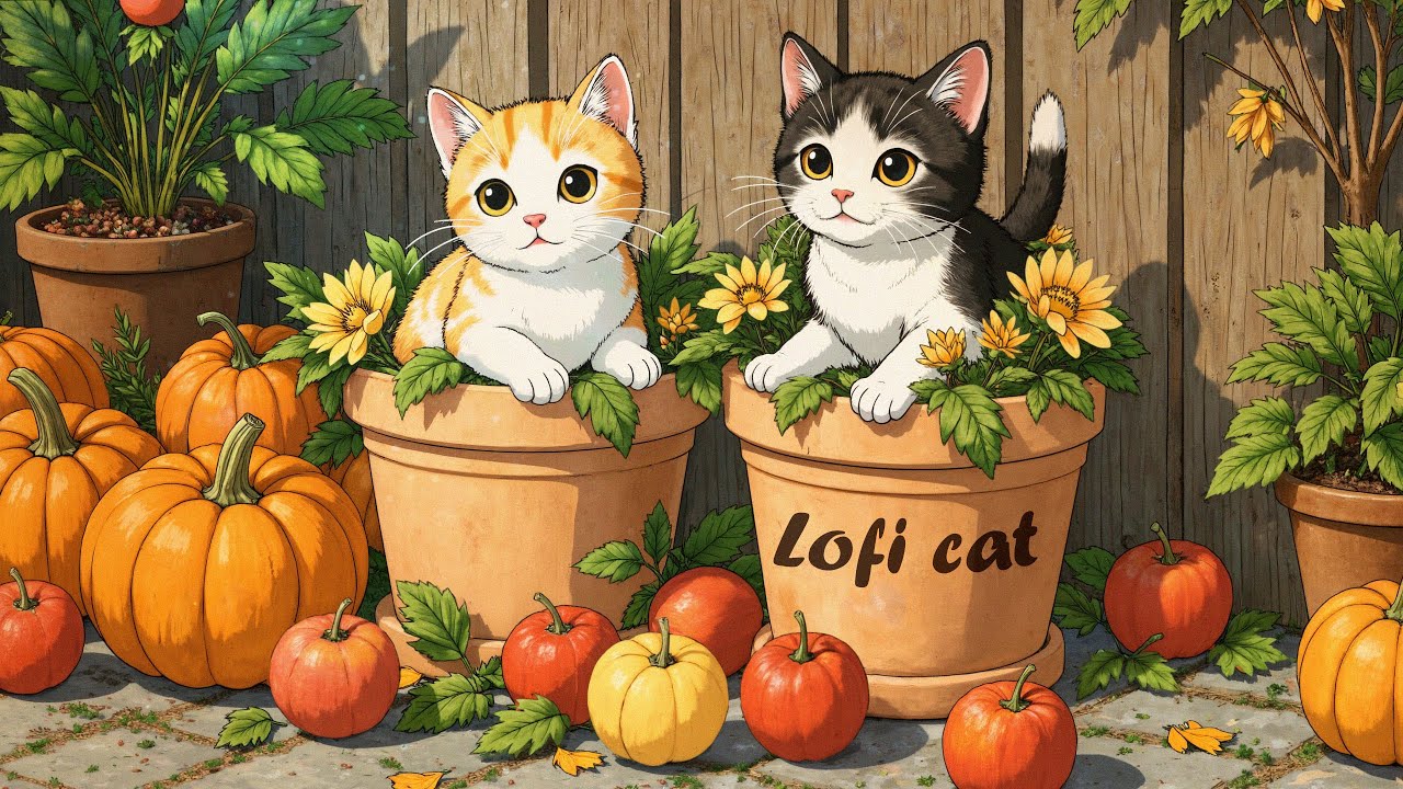 Autumn Chill with Cats