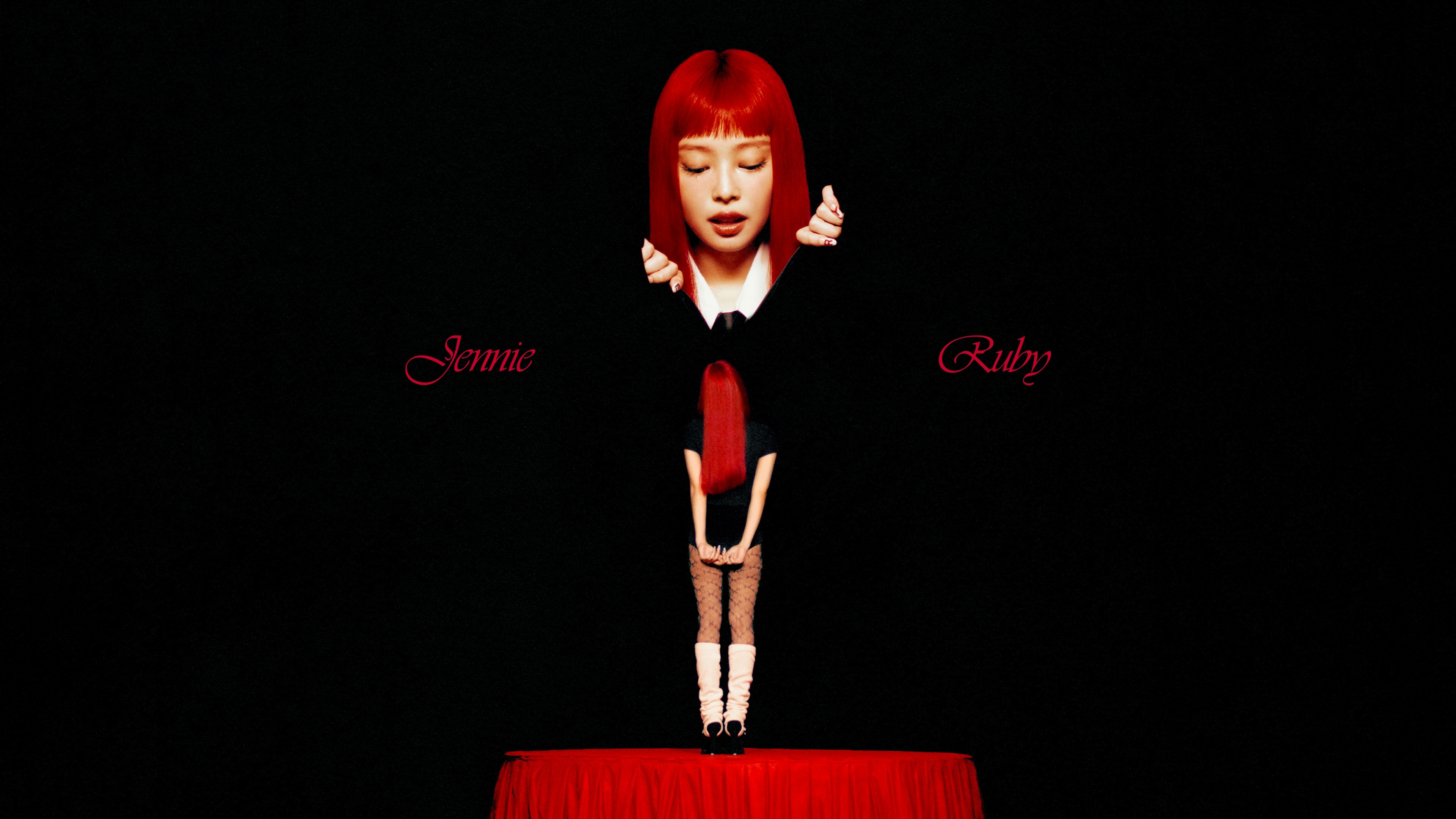 Jennie Wallpaper 4K, 2025, 5K, Black background