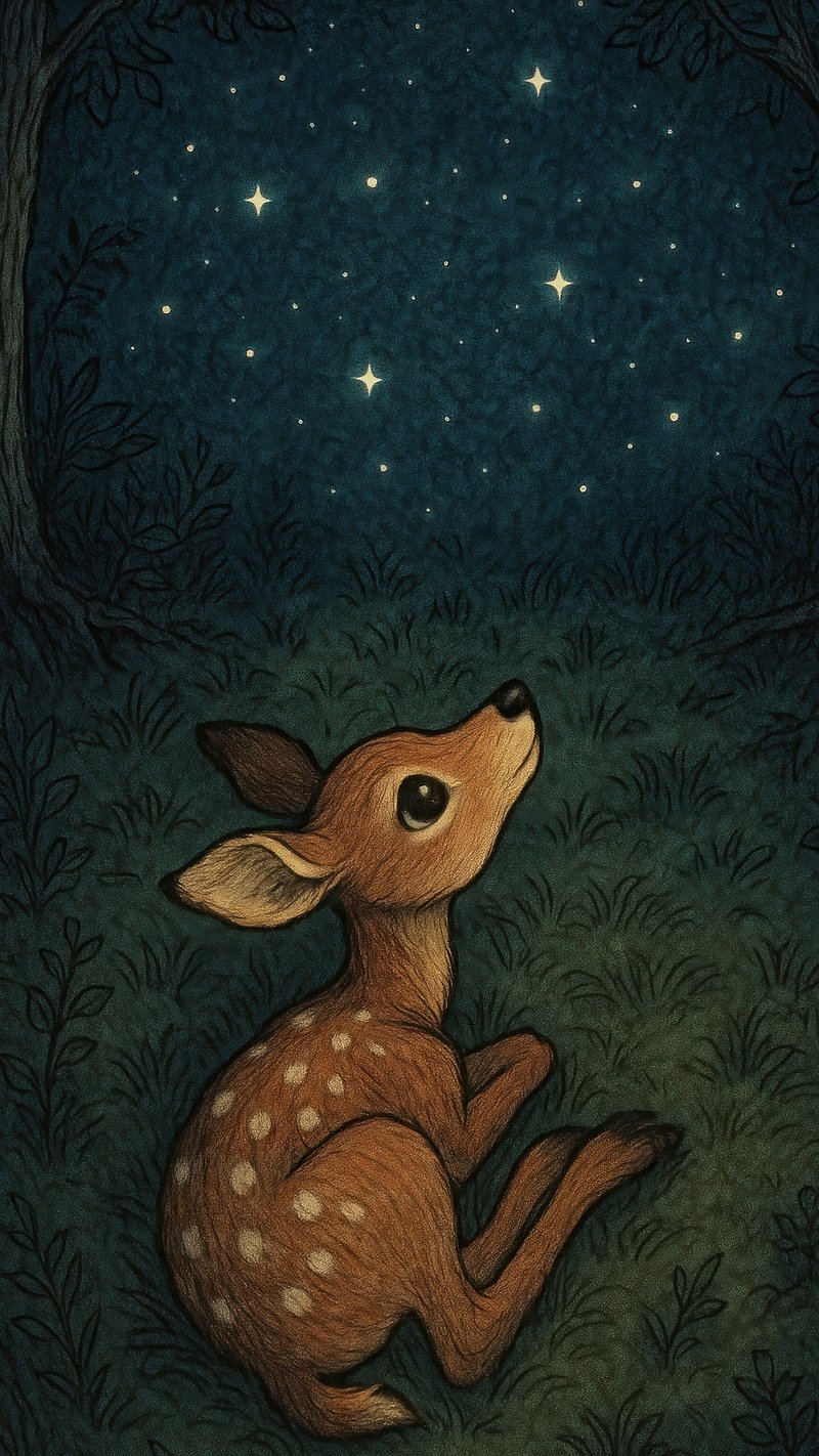Baby Deer Illustration Image Wallpaper