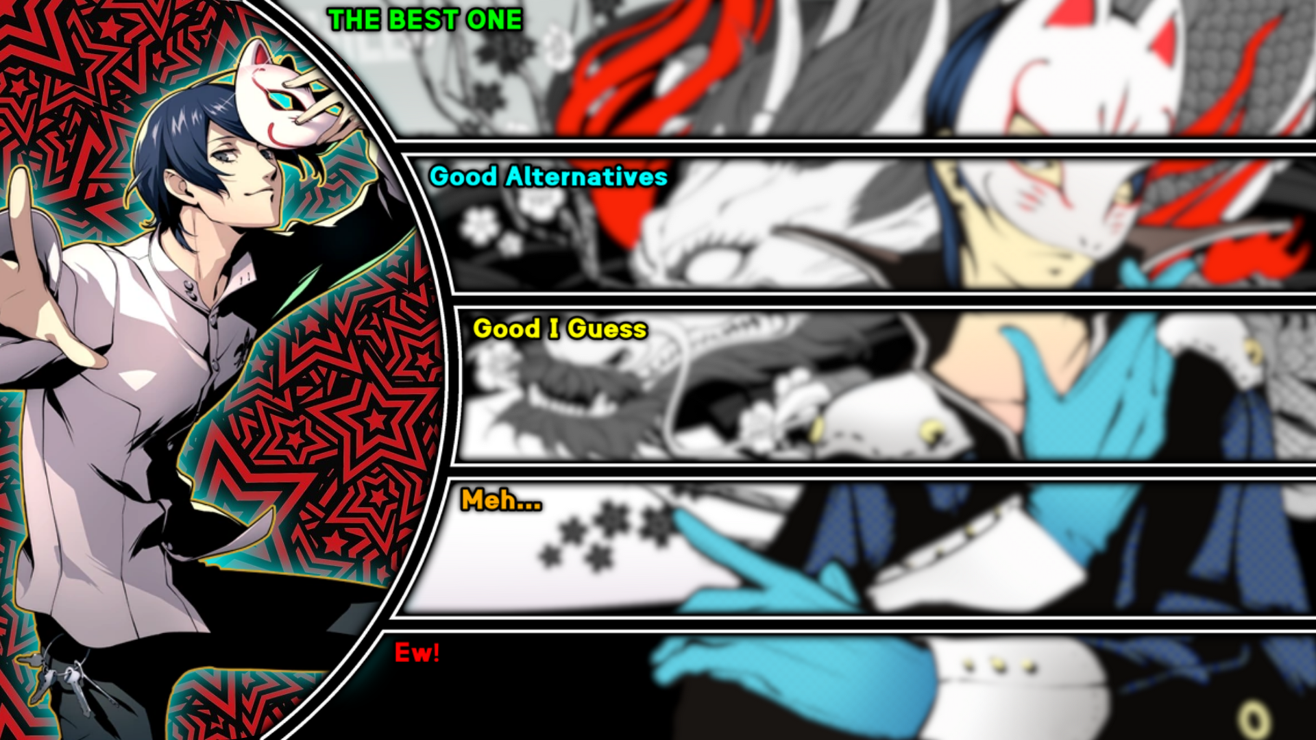 Heyo! Give me some opponents for Yusuke Kitagawa (Persona)!