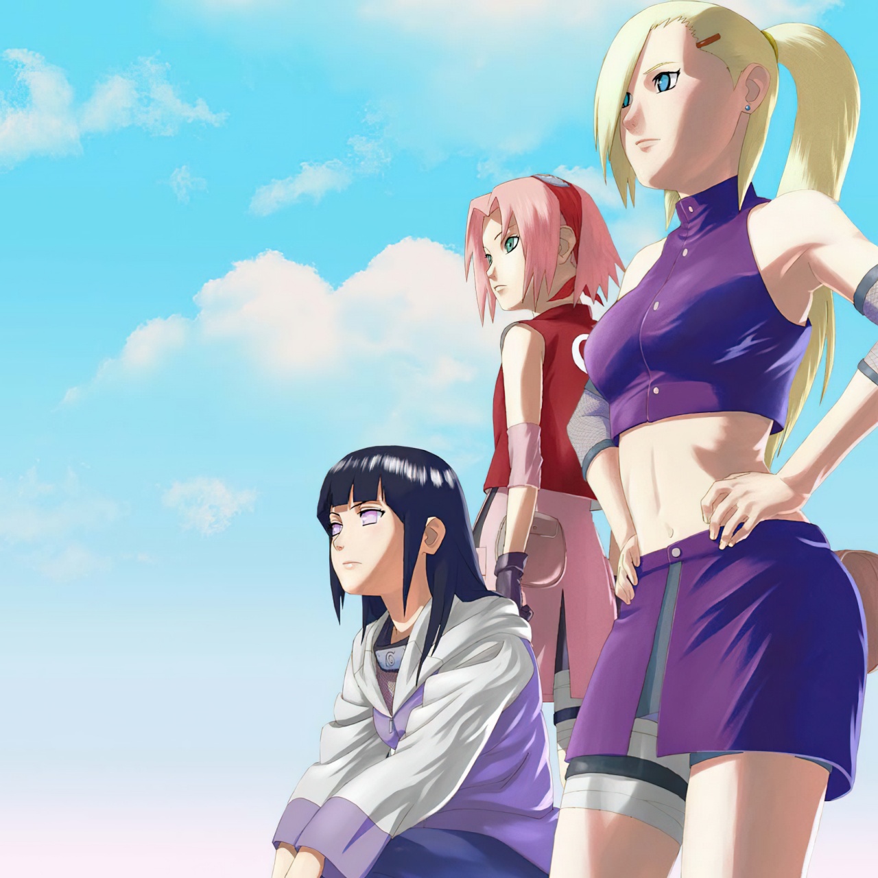 Ino Yamanaka Wallpaper 4K, Hinata Hyuga, Sakura Haruno