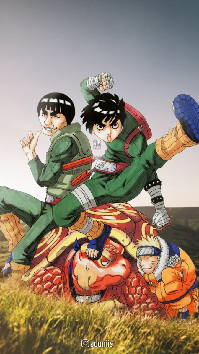 Rock lee and Naruto wallpaper