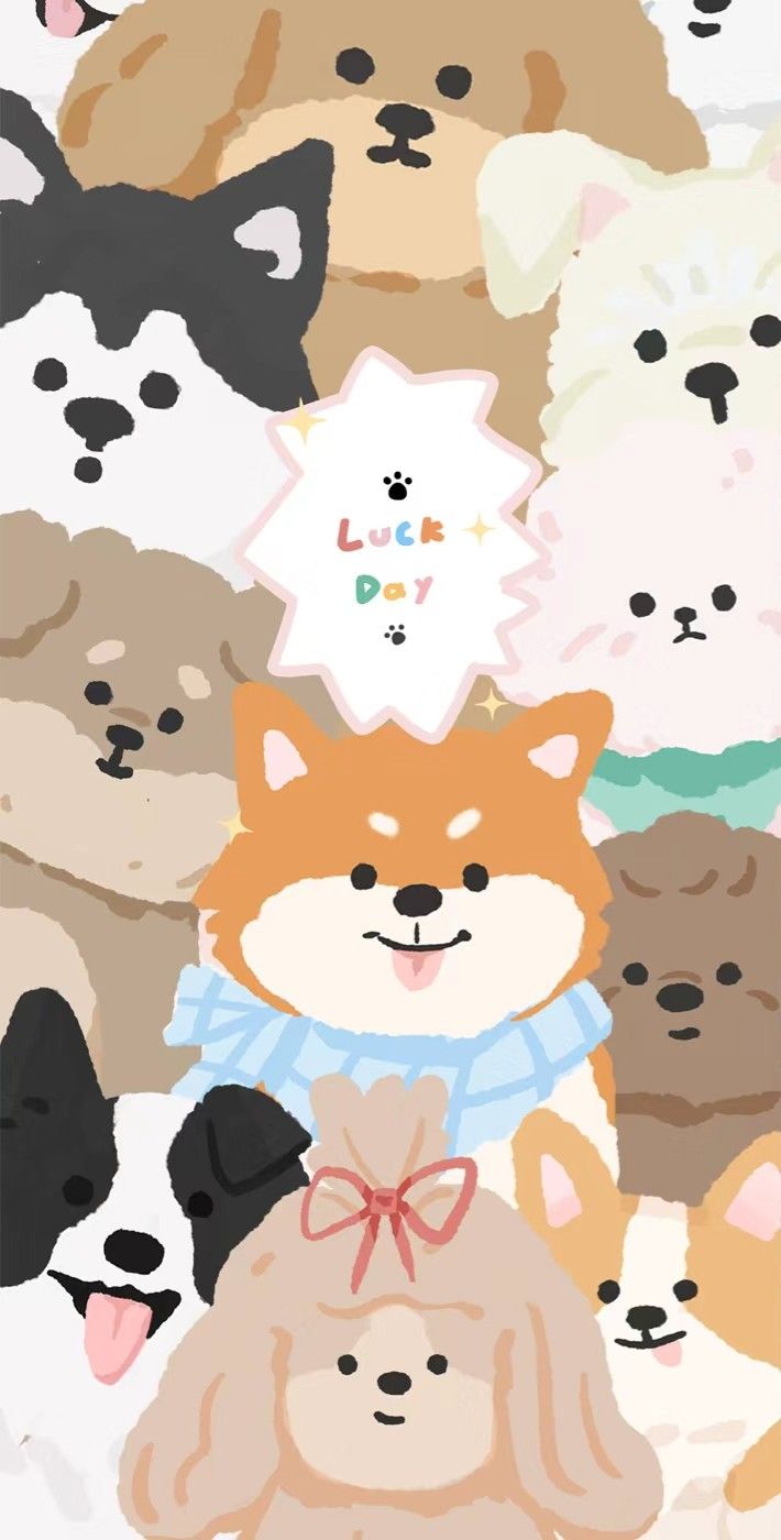 Colorful and Cute Dog Illustrations