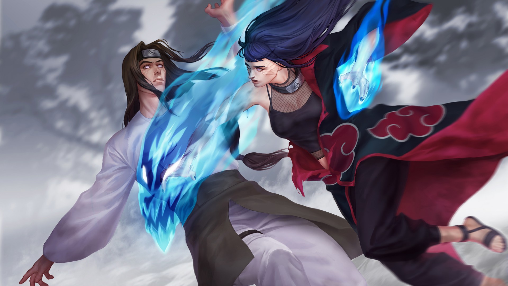 Akatsuki Hinata Hyuga Neji Hyuga HD Naruto Wallpaper