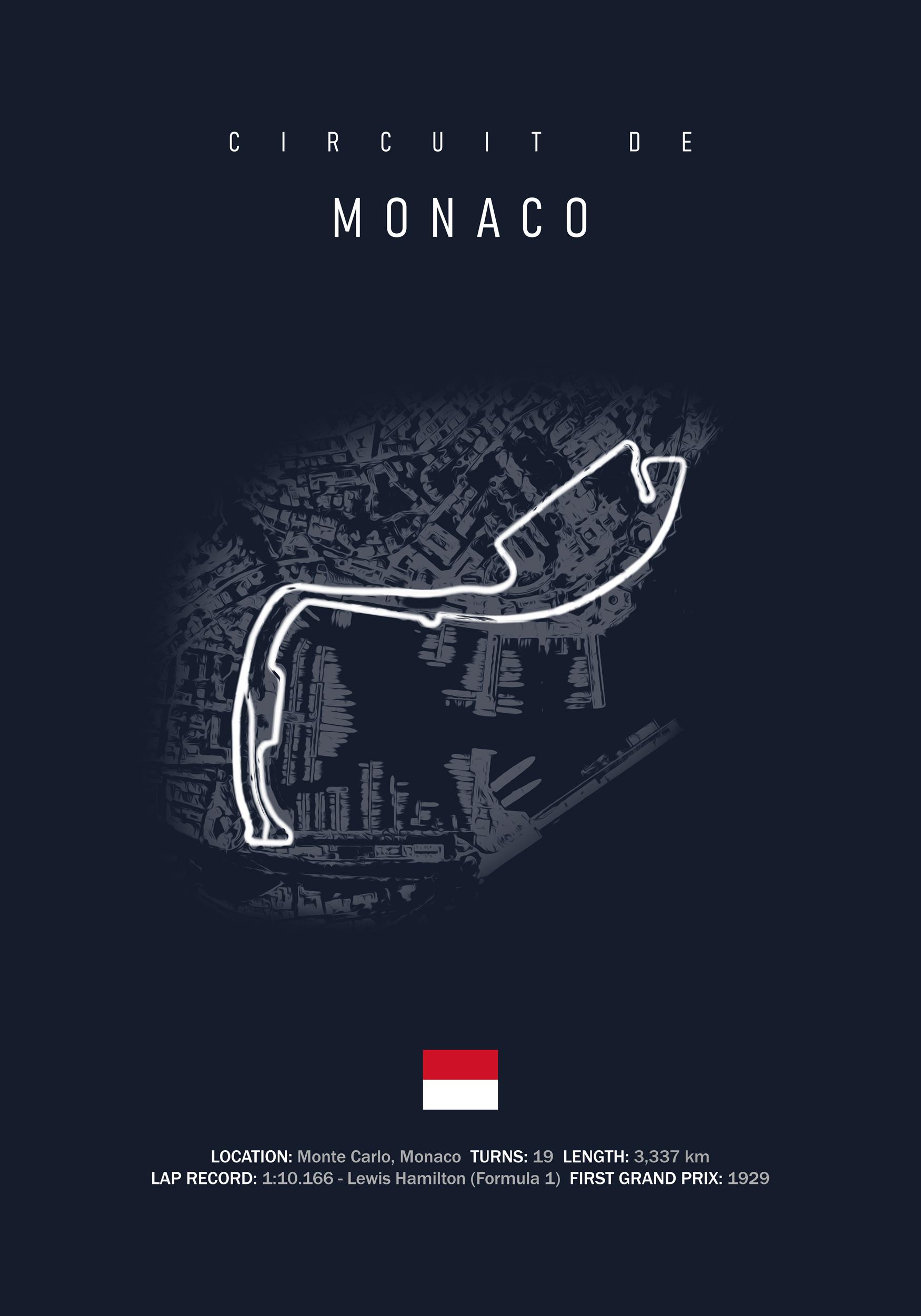 I made a poster, picturing the Circuit de Monaco!
