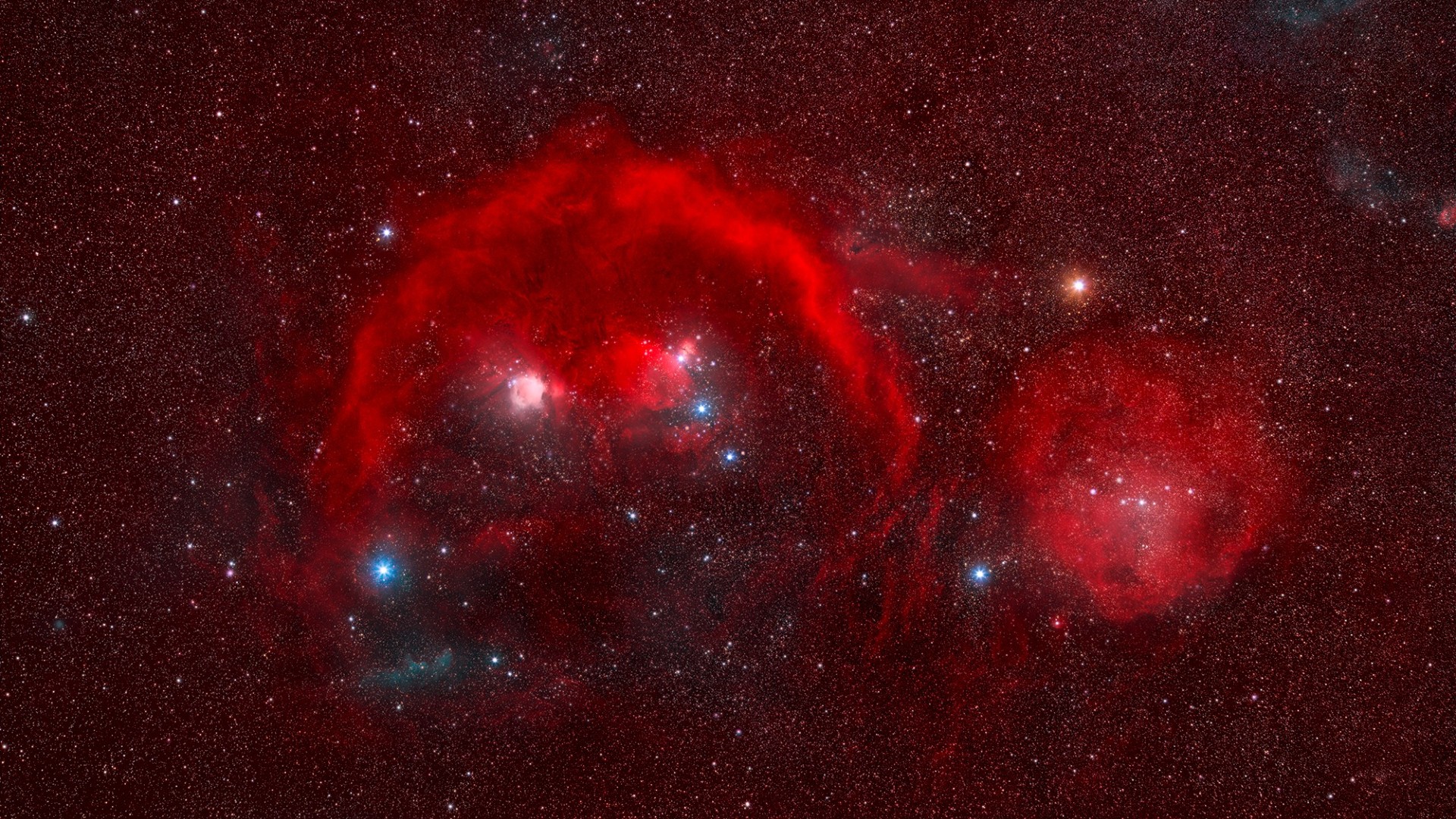 Orion constellation glows red in gorgeous deep space photo