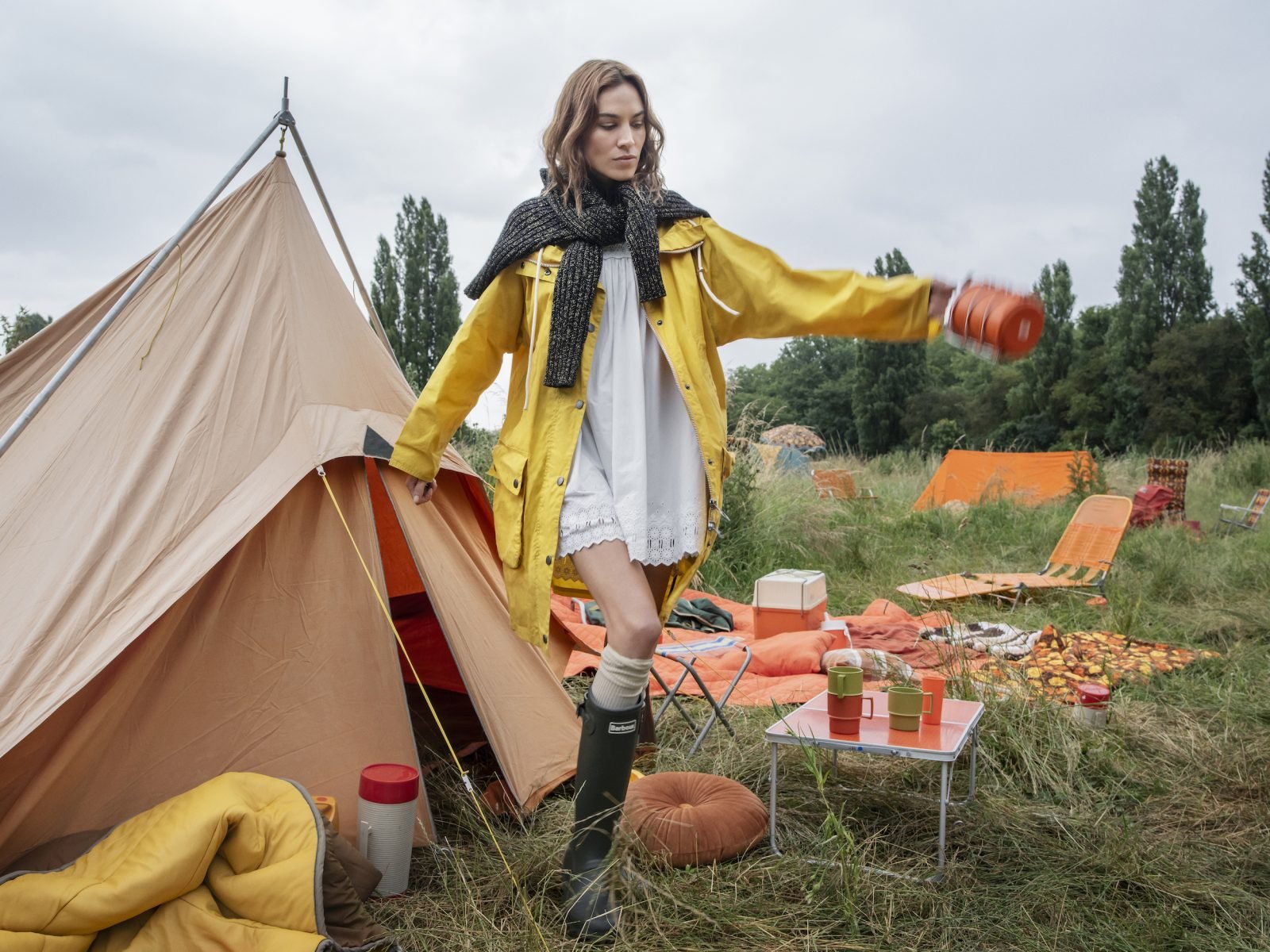 Barbour X Alexa Pattie Showerproof Parka RRP 319 Available At Barbour .com_