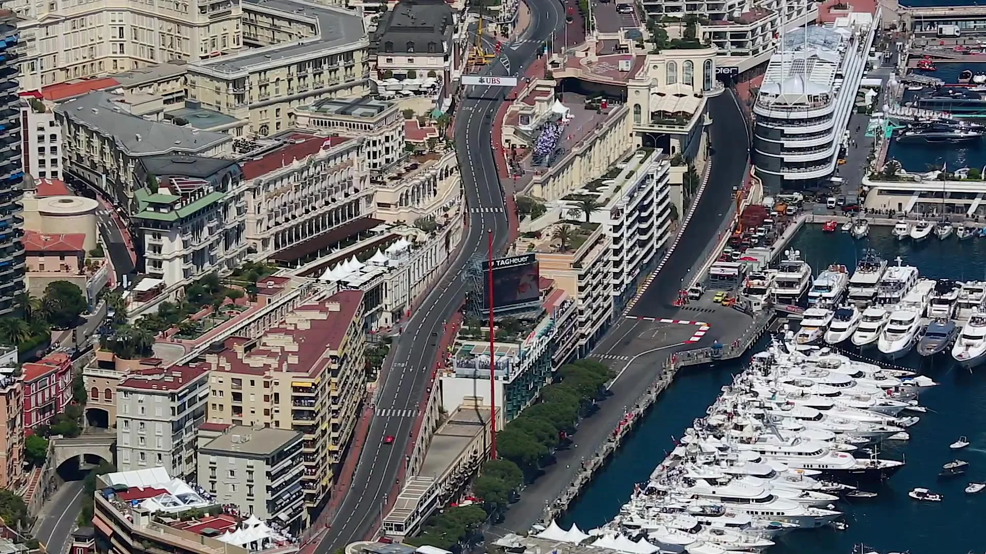 Aerial View of the Monaco Grand Prix