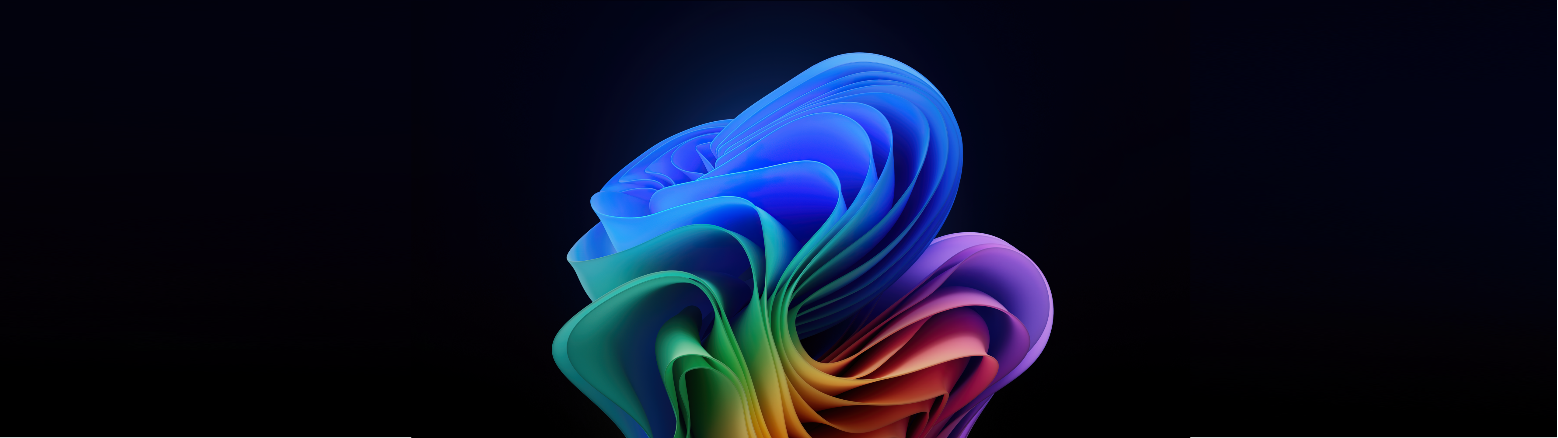 Windows 11 Rainbow Bloom for 5120x1440p