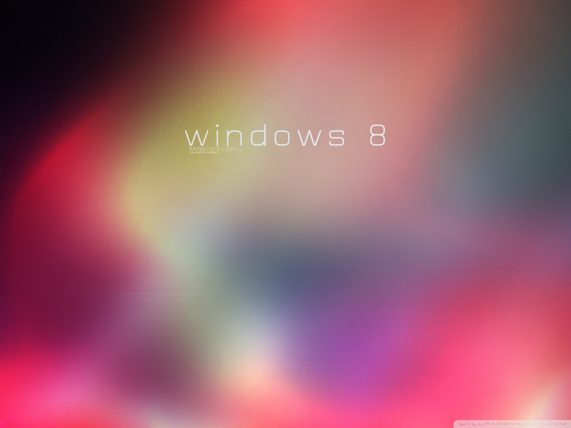 Windows 8 Rainbow 4K UHD Wallpaper for UltraHD Desktop and TV, Dual Monitor, Smartphone and Tablet Devices
