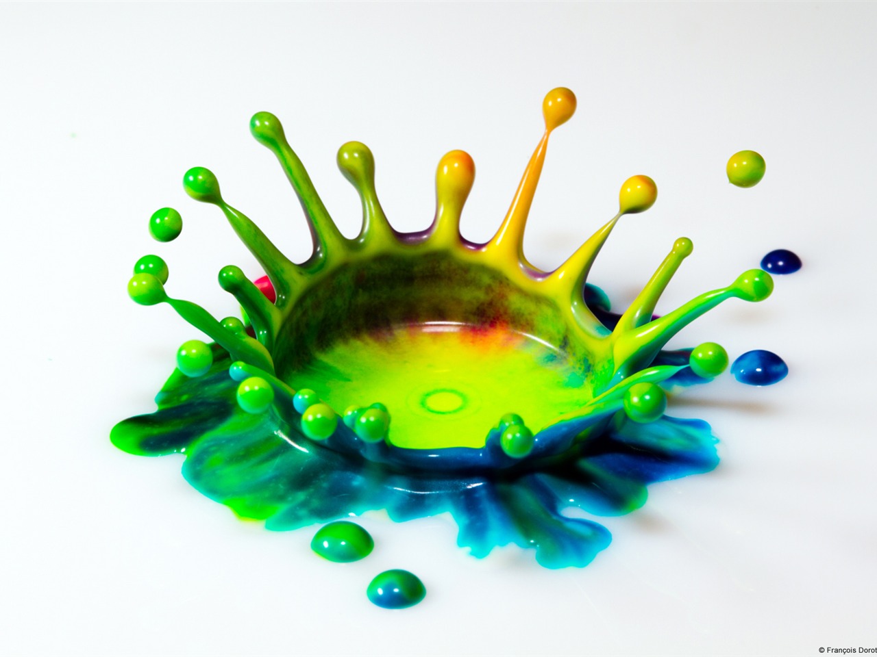 Rainbow Splash Screen Windows Photo Wallpaper