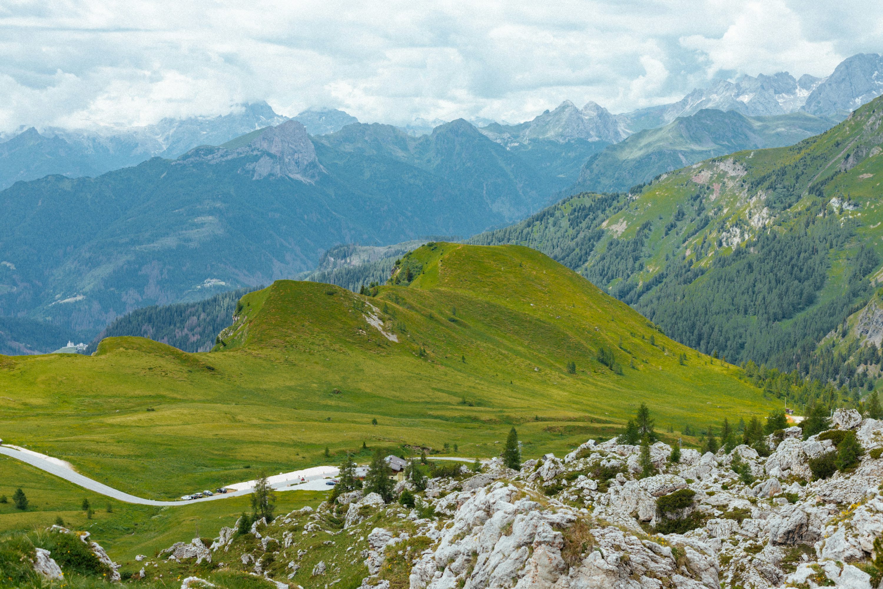 Mountains Wallpaper 4K, Path, Hill, Spring, Aesthetic