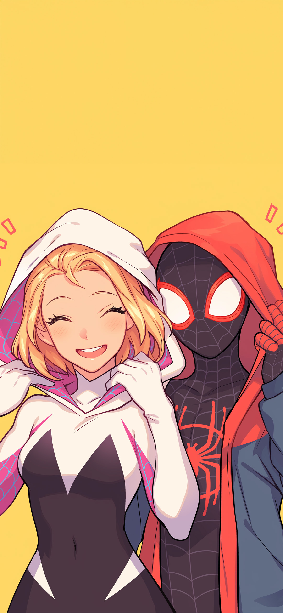 Miles Morales and Gwen Stacy Fun Wallpaper