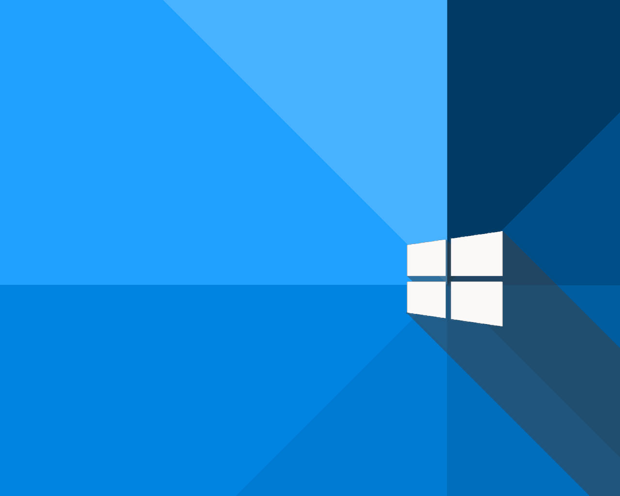 Download Simple Blue Windows 10 Logo Wallpaper