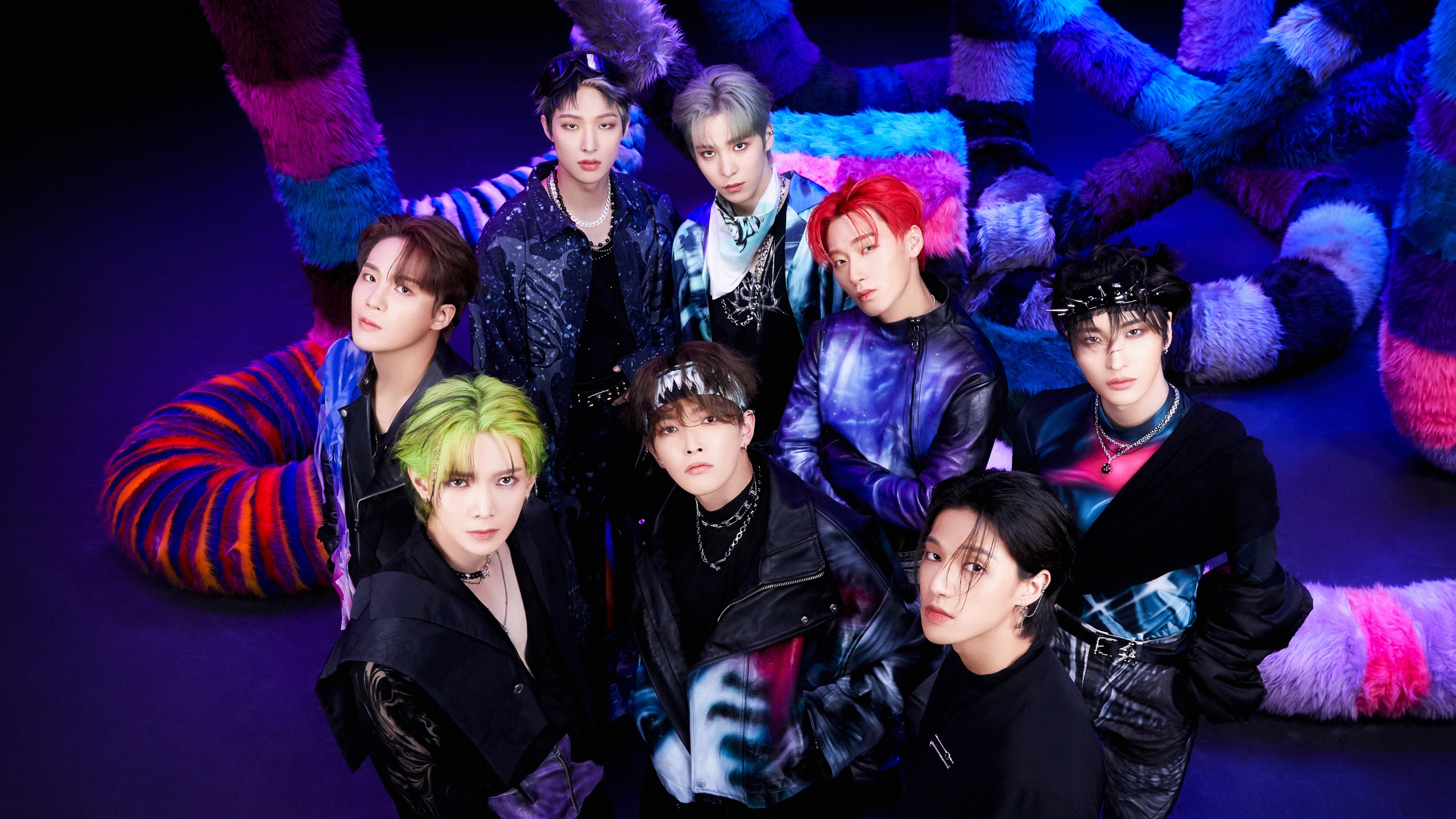 ATEEZ Wallpaper 4K, South Korean Boy Band, K Pop, 5K