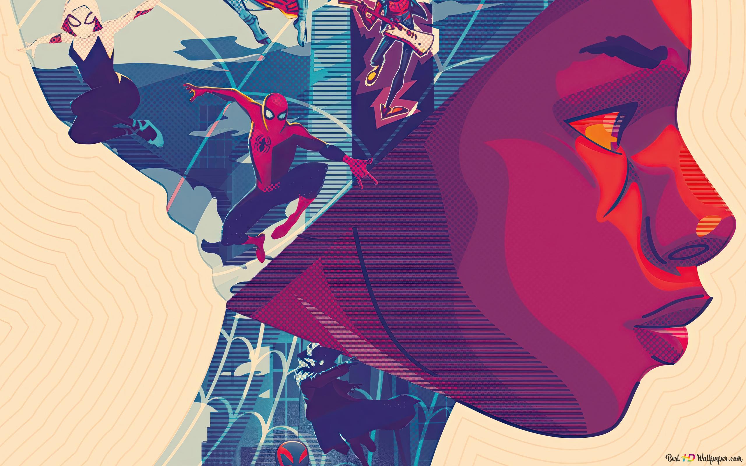 Miles Morales And Gwen Stacy Variant From Spider Man: Across The 4K Wallpaper Download