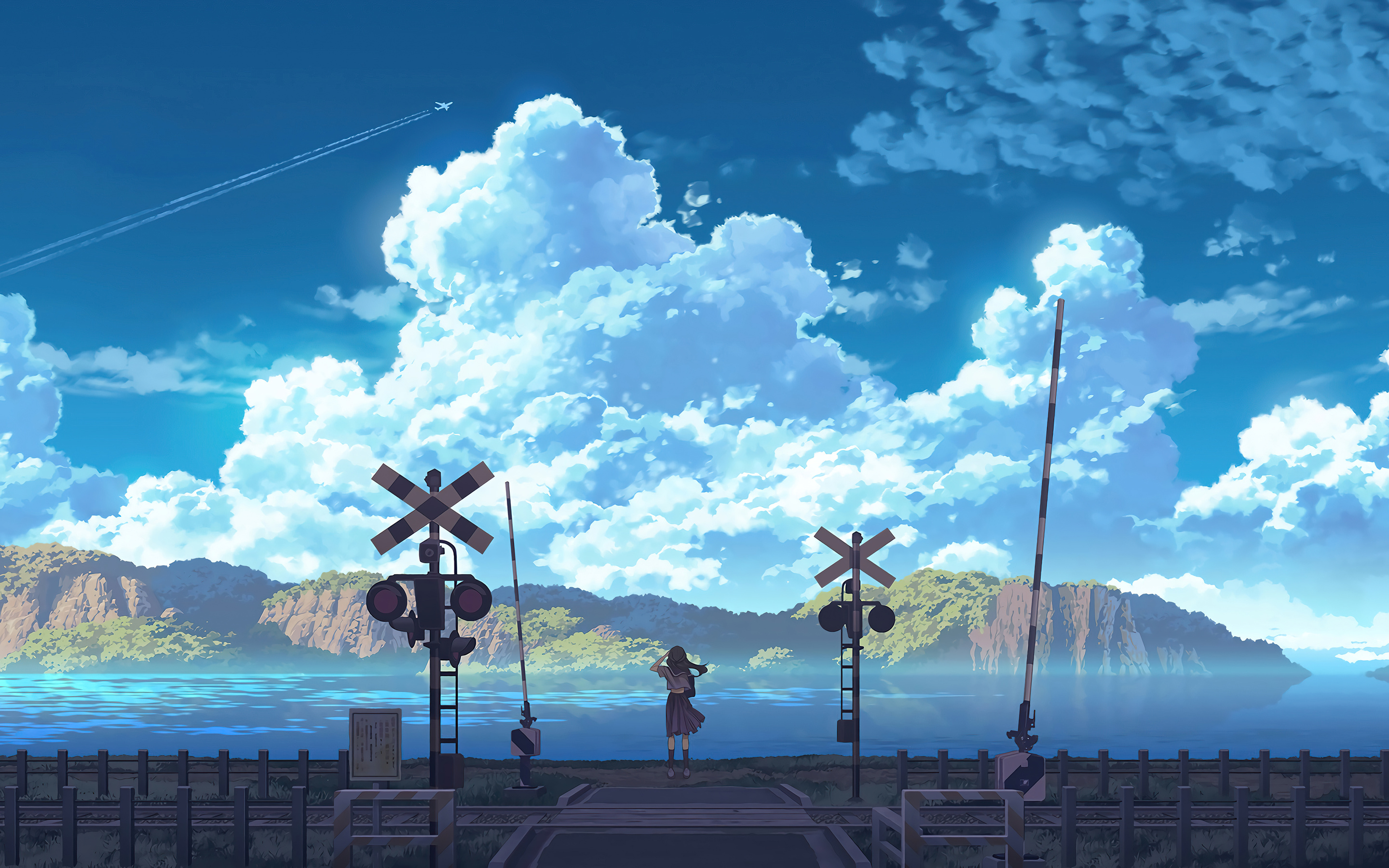 Anime Girl Train Station Macbook Pro Retina , HD 4k Wallpaper, Image, Background, Photos and Picture