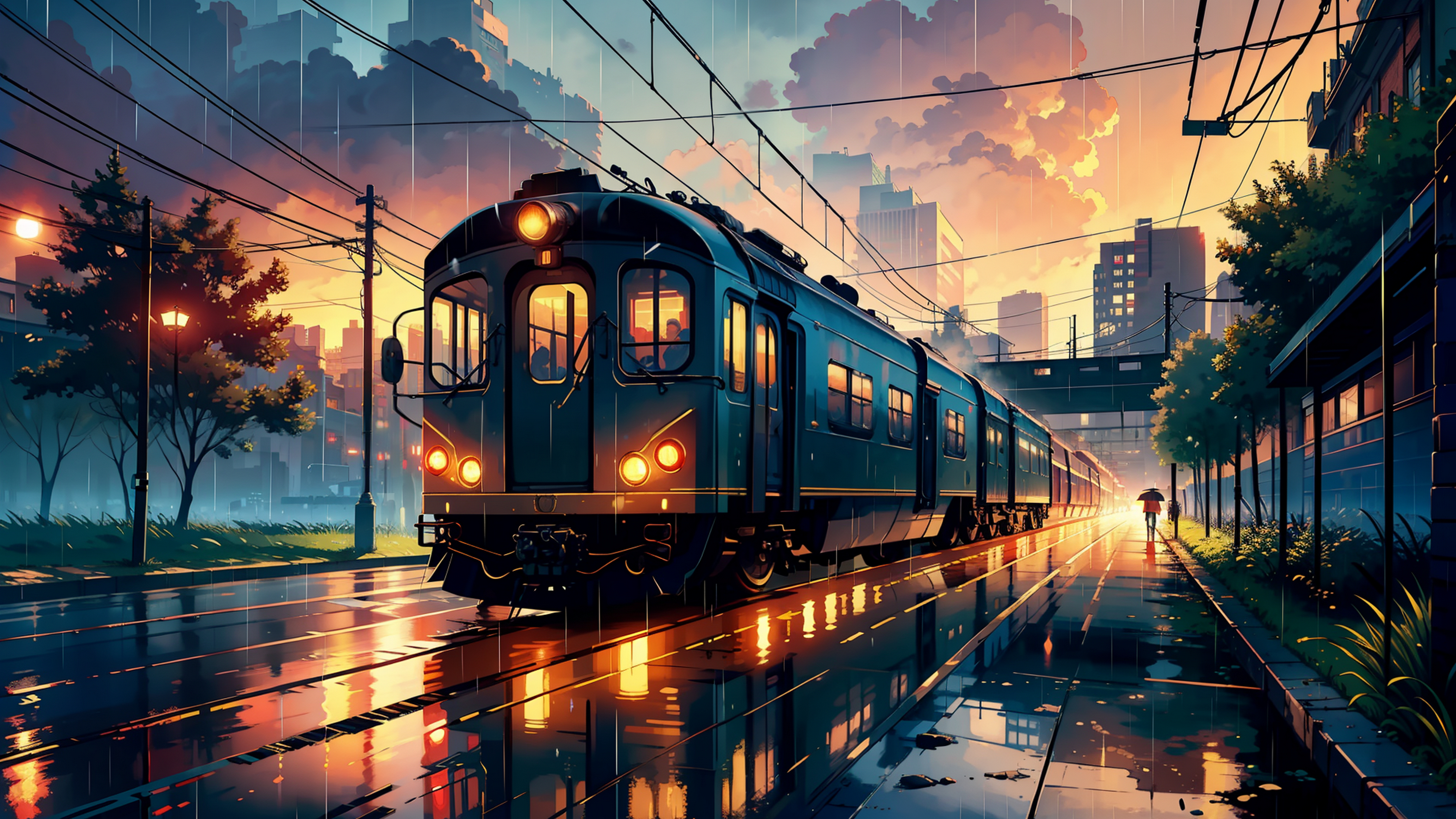 Anime Trains [3840x2160]