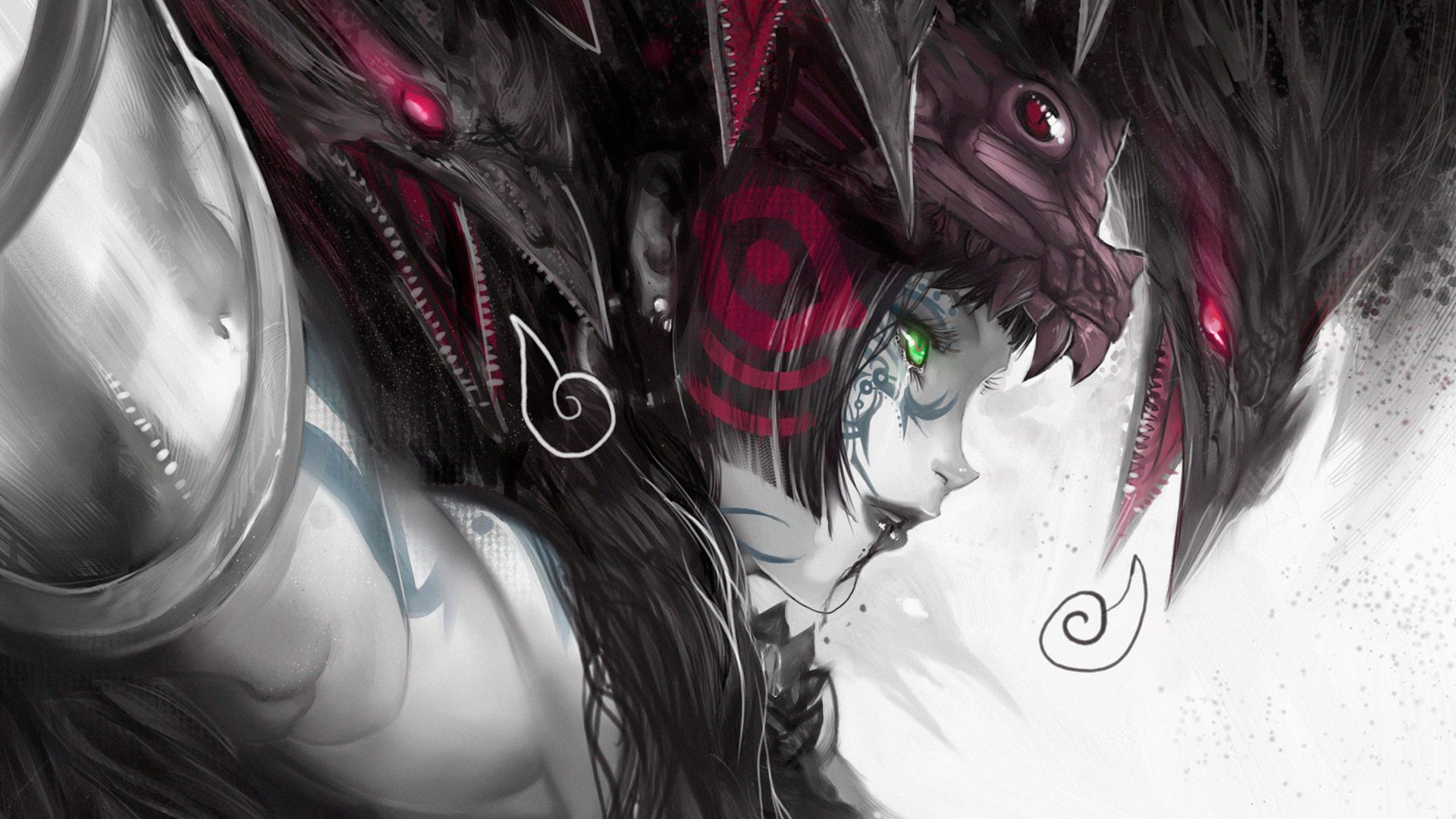 Phone wallpaper: Tattoo, Anime, Original, Fantasy 684526