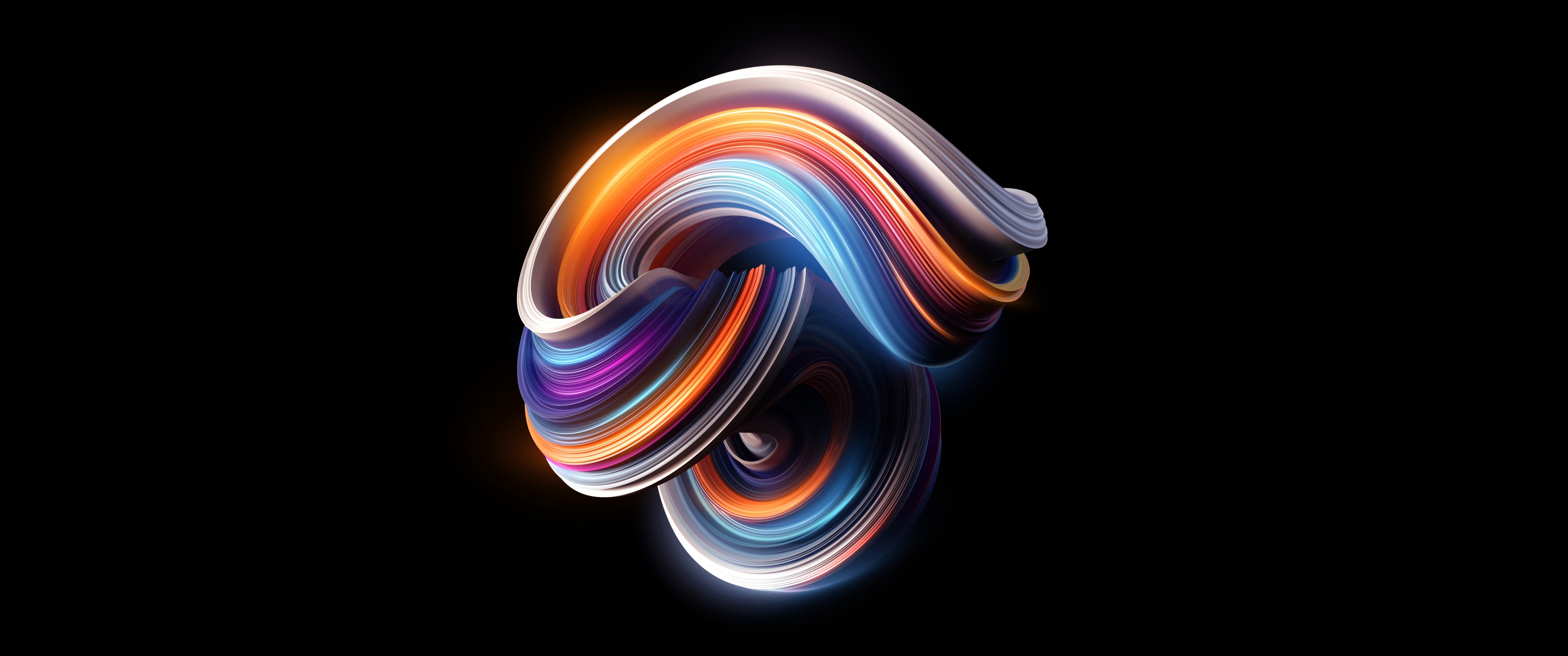 Abstract background Wallpaper 4K, Glow, Black background, AMOLED