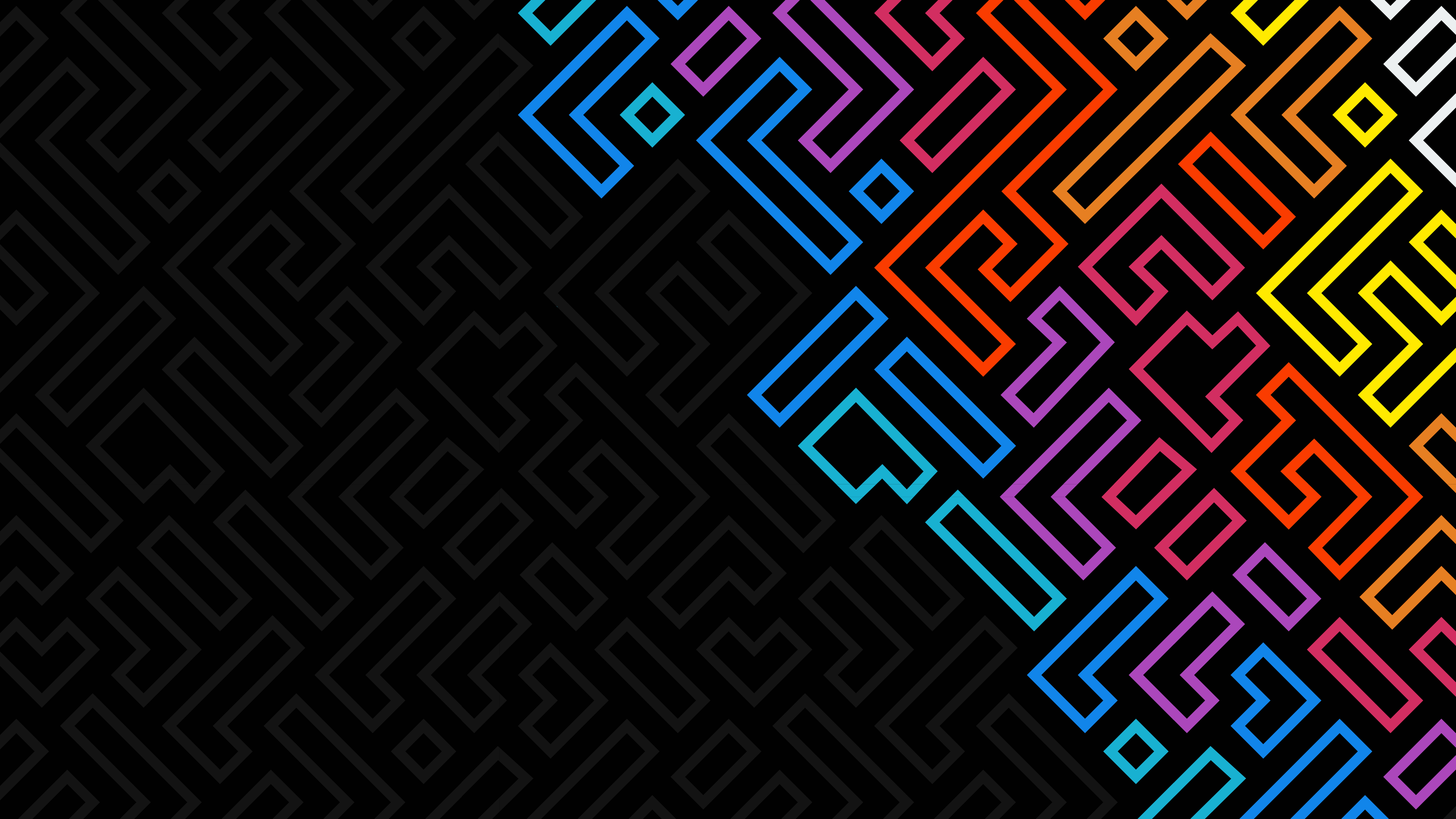 Colorful Abstract Shapes (7680x4320) 8K Wallpaper
