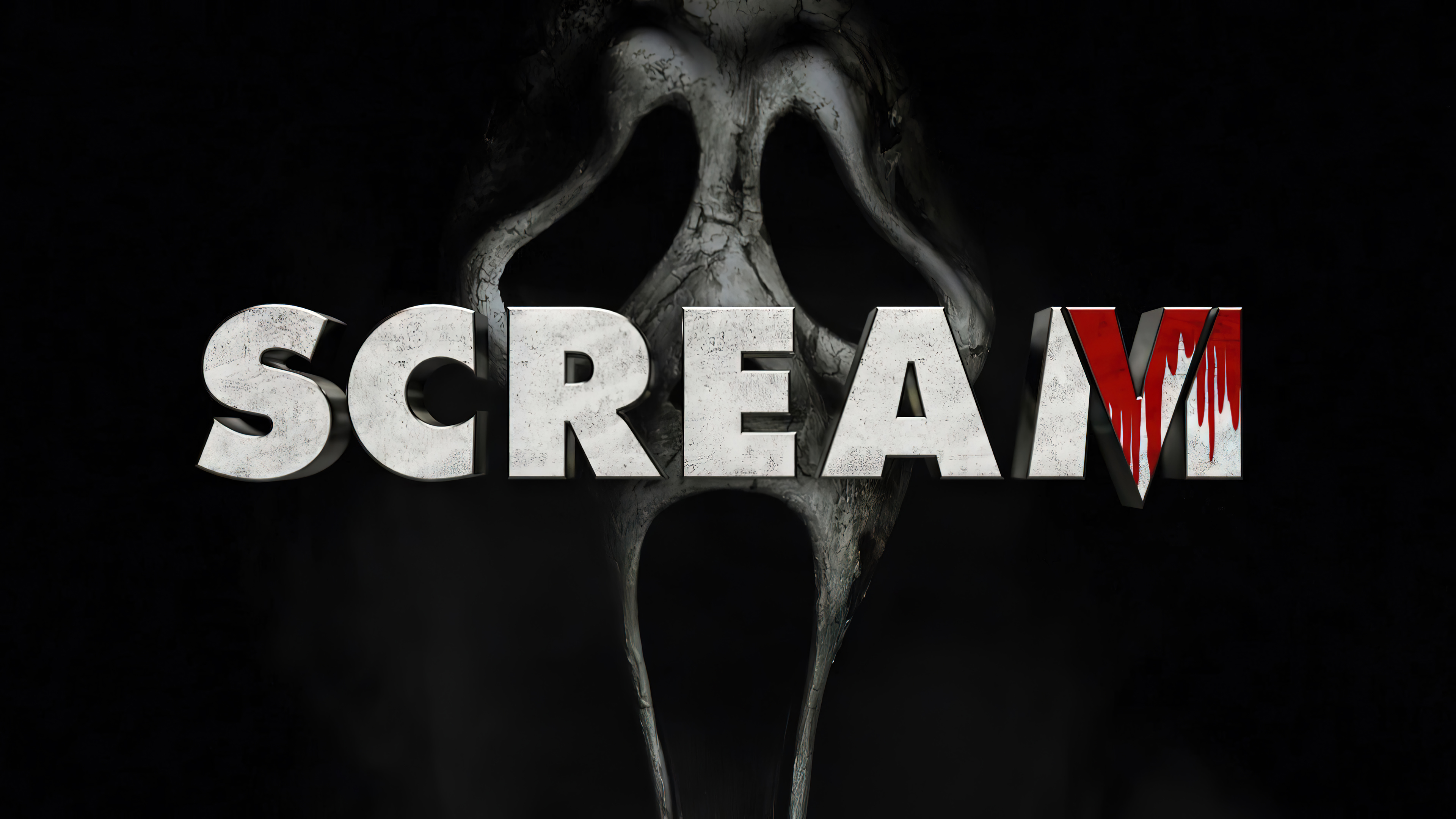 Poster for the new movie Scream 6 Desktop wallpaper 600x382