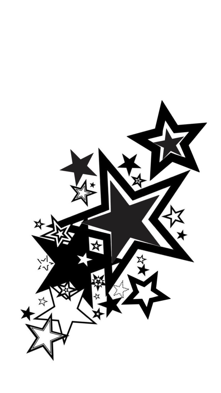 Star wallpaper, Glitch wallpaper, Black wallpaper