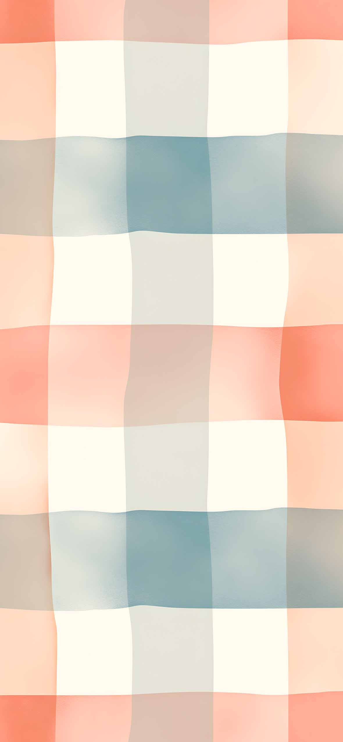 Pastel Checkered Plaid Minimalist Wallpaper Art Wallpaper