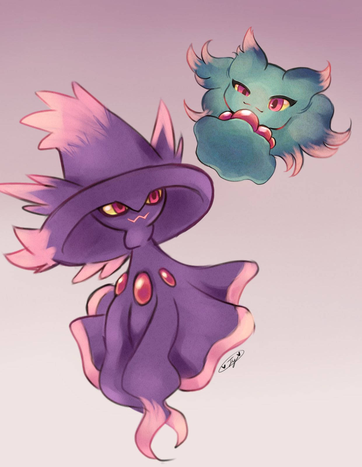 Download Misdreavus And Mismagius Wallpaper