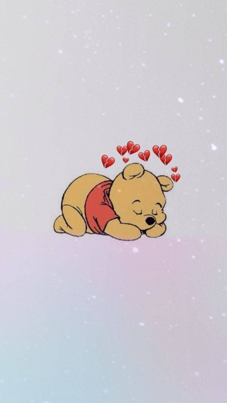 Download Cute Sad Winnie Wallpaper