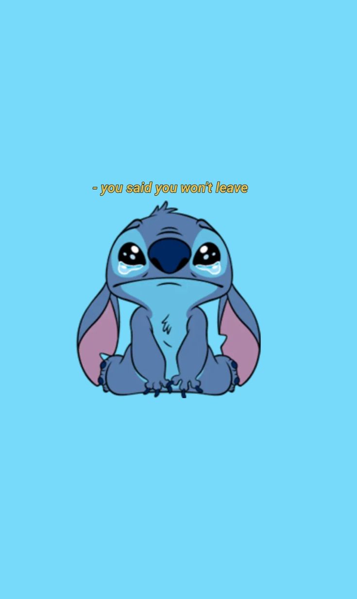 Sad stich wallpaper