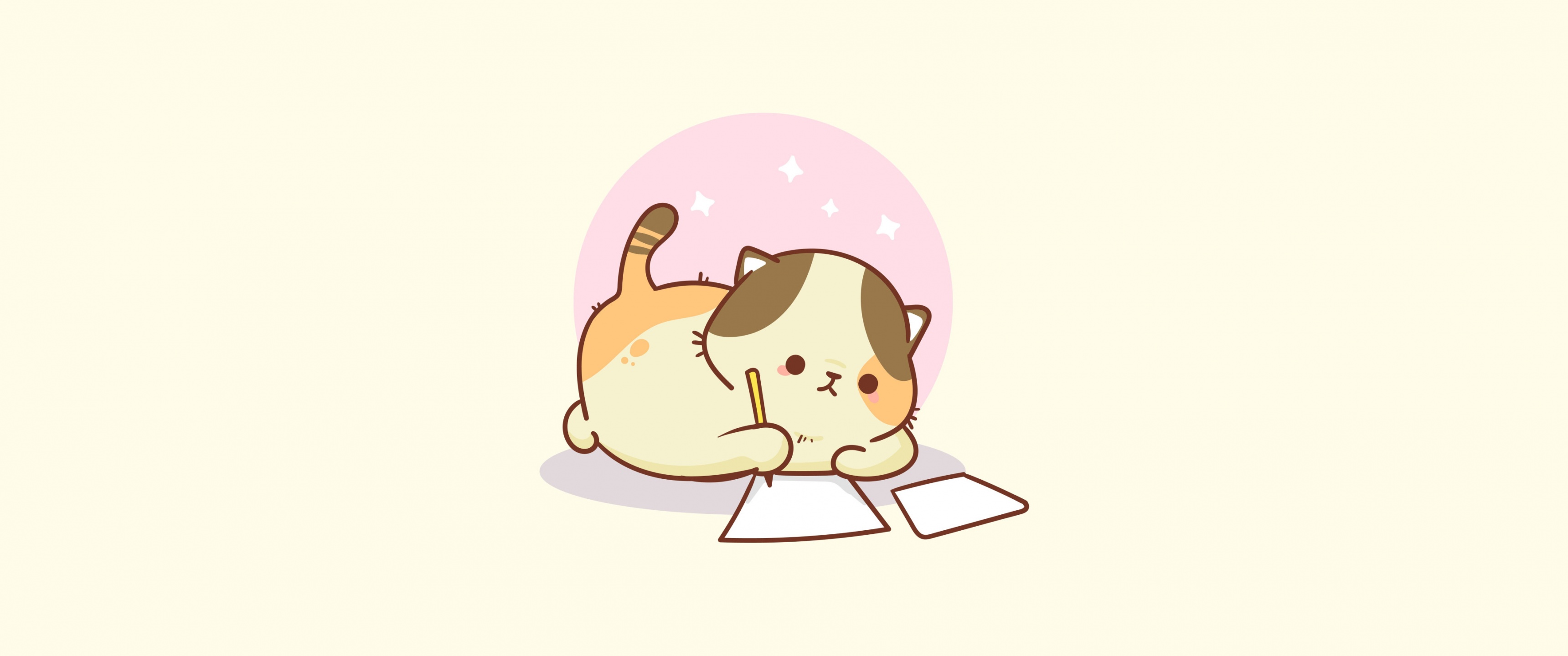 Kawaii cat Wallpaper 4K, Sad cat, Cute Cat